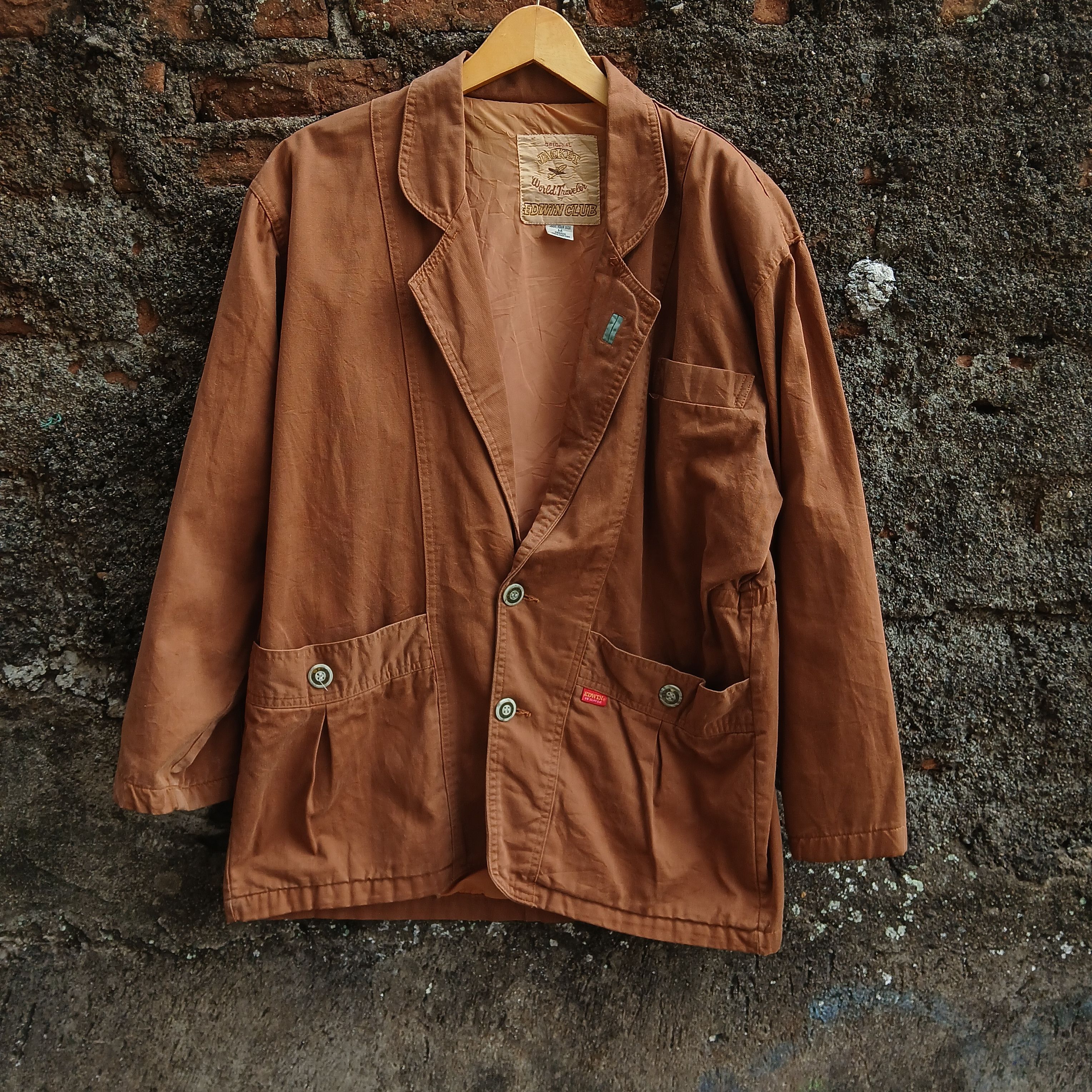 Edwin Vintage Edwin world traveler jacket blazer cotton canvas Size US XL / EU 56 / 4 - 1 Thumbnail