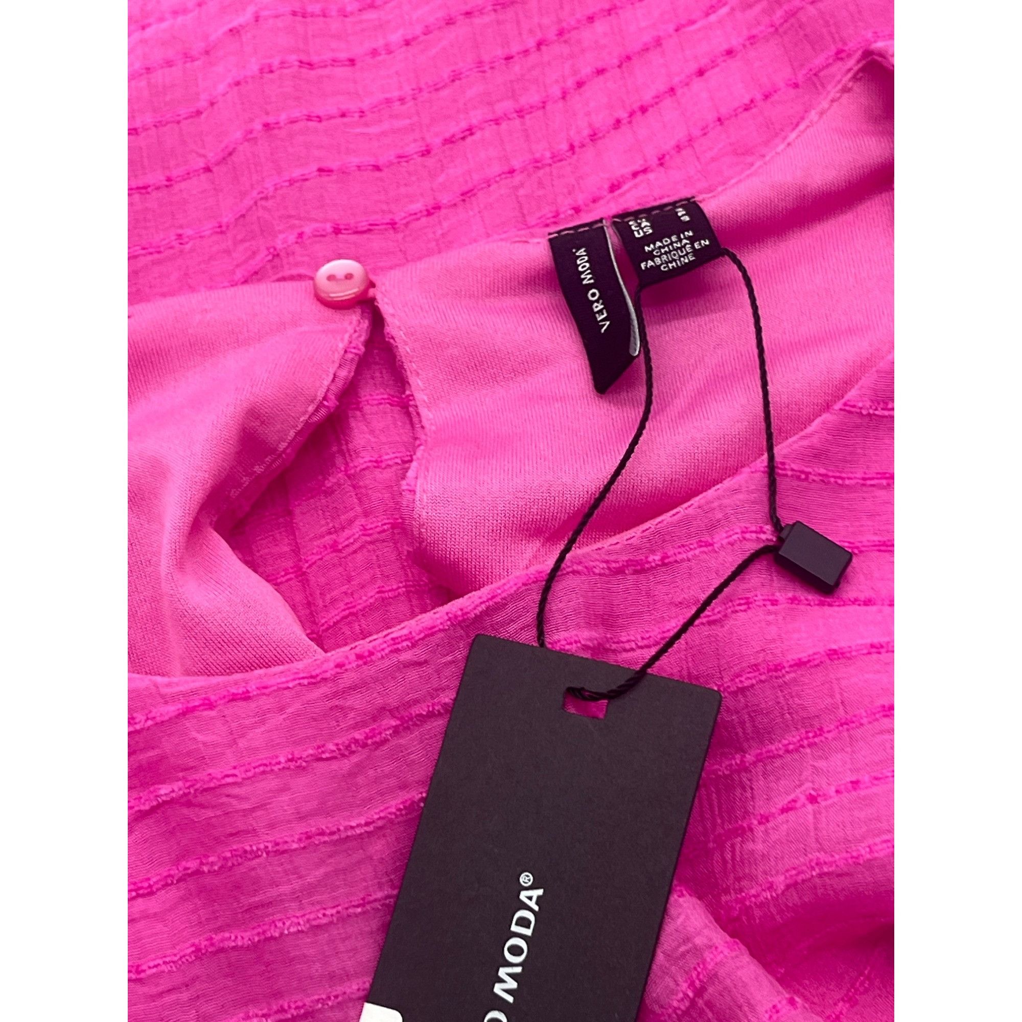 Other Vero Moda VMALMA O-neck Textured Blouse, Pink, Sz. S Size S / US 4 / IT 40 - 8 Thumbnail