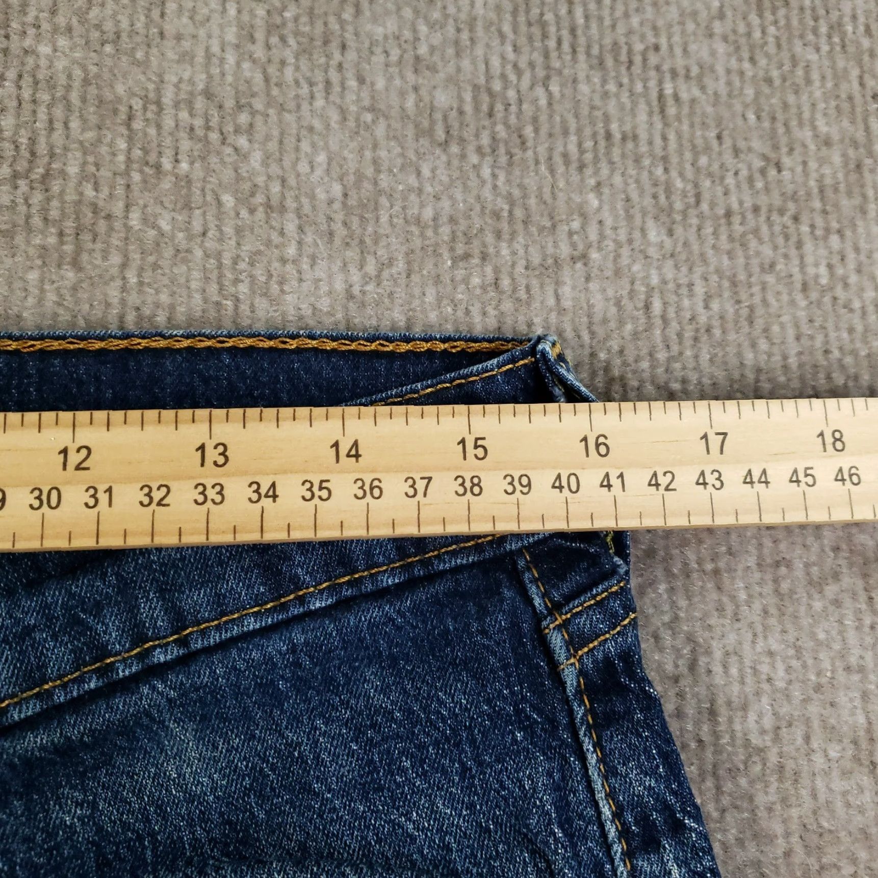 Levi's Levi's 505 Jeans Men 32x29 Blue Straight Classic Stretch Denim Casual Regular Modern 90s Mens Size US 32 / EU 48 - 7 Thumbnail