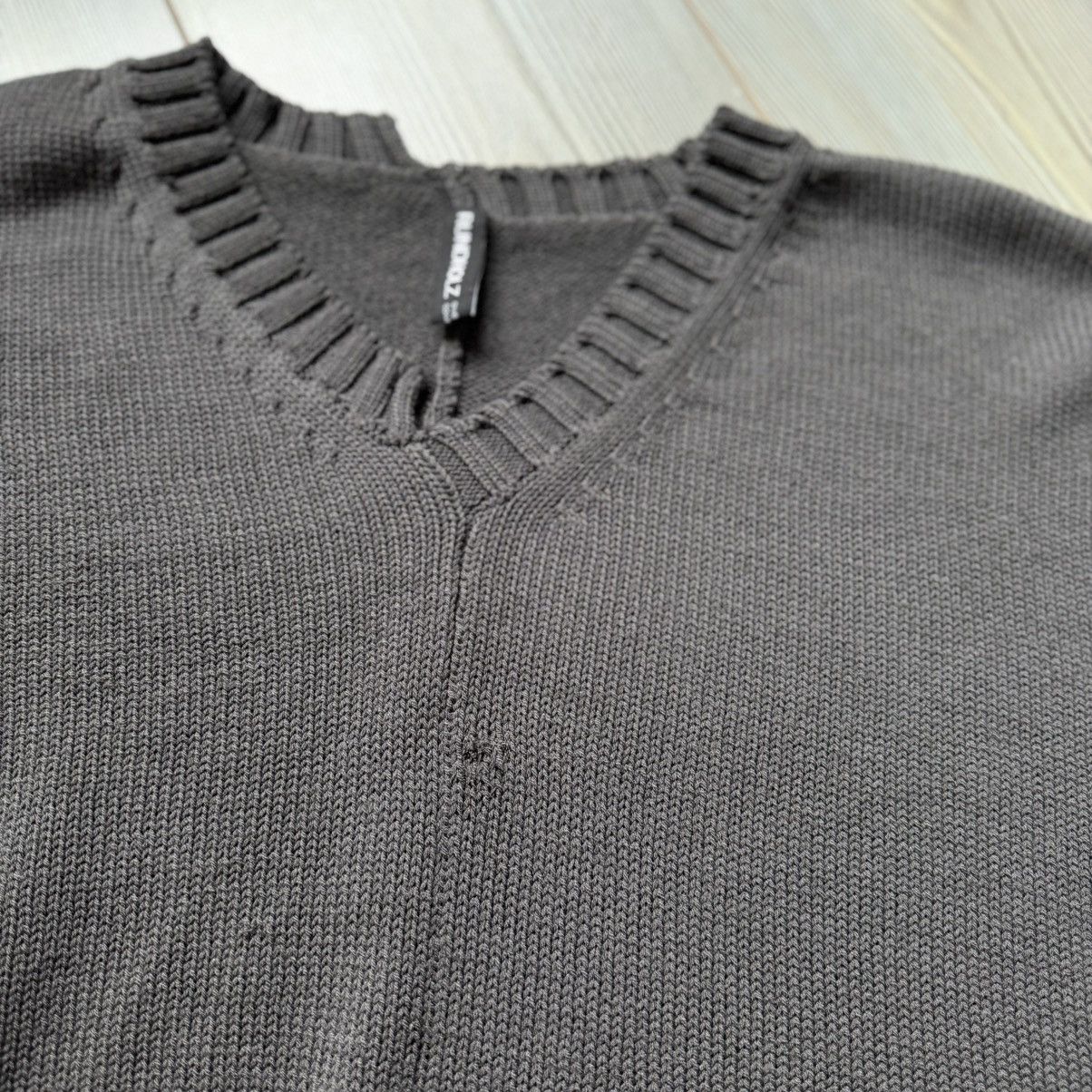 Rundholz Rundholz Avantgarde Crepe Wool Oversized V Neck Sweater Size ONE SIZE - 11 Thumbnail