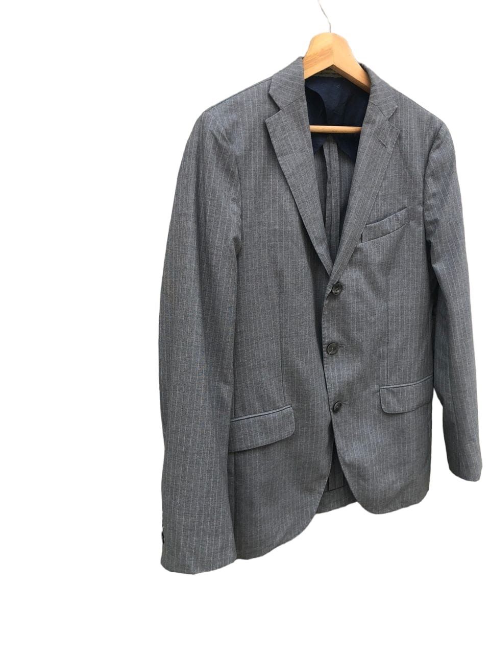 Boglioli Boglioli Blazer Coat Jacket Grey Stripe Size 40R - 4 Thumbnail