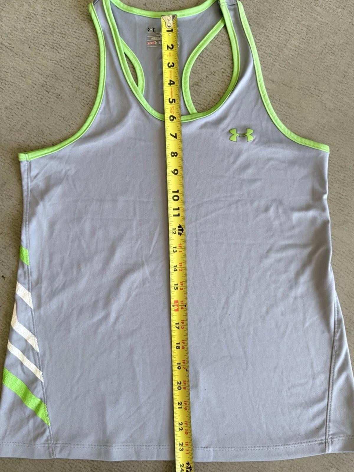 Under Armour Under Armour / HeatGear Racerback Fitness Tank / Gray Size S / US 4 / IT 40 - 4 Thumbnail