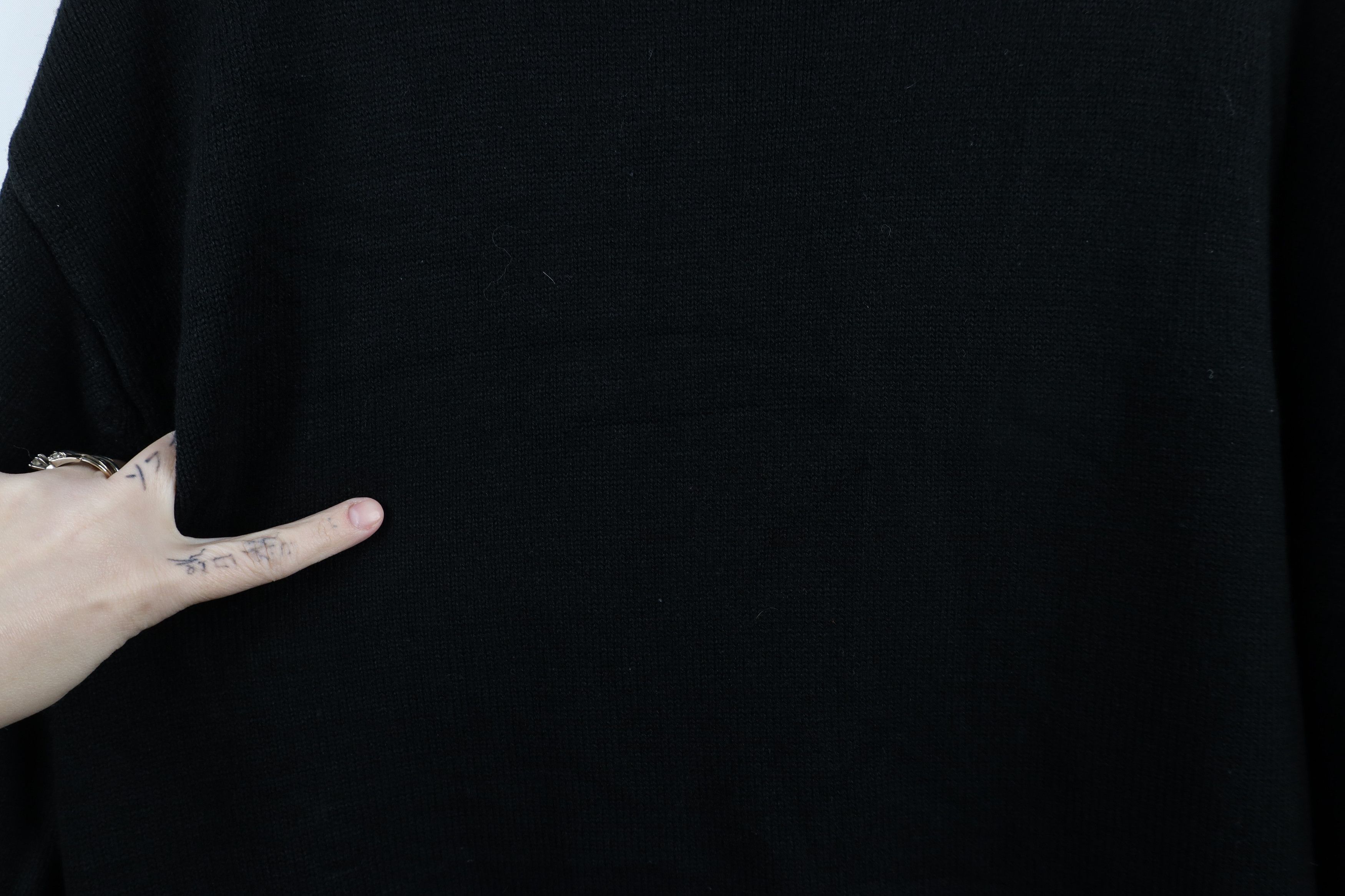 Vintage Vintage 90s Streetwear Fit Knit Mock Neck Sweater Black Size US XXL / EU 58 / 5 - 9 Thumbnail
