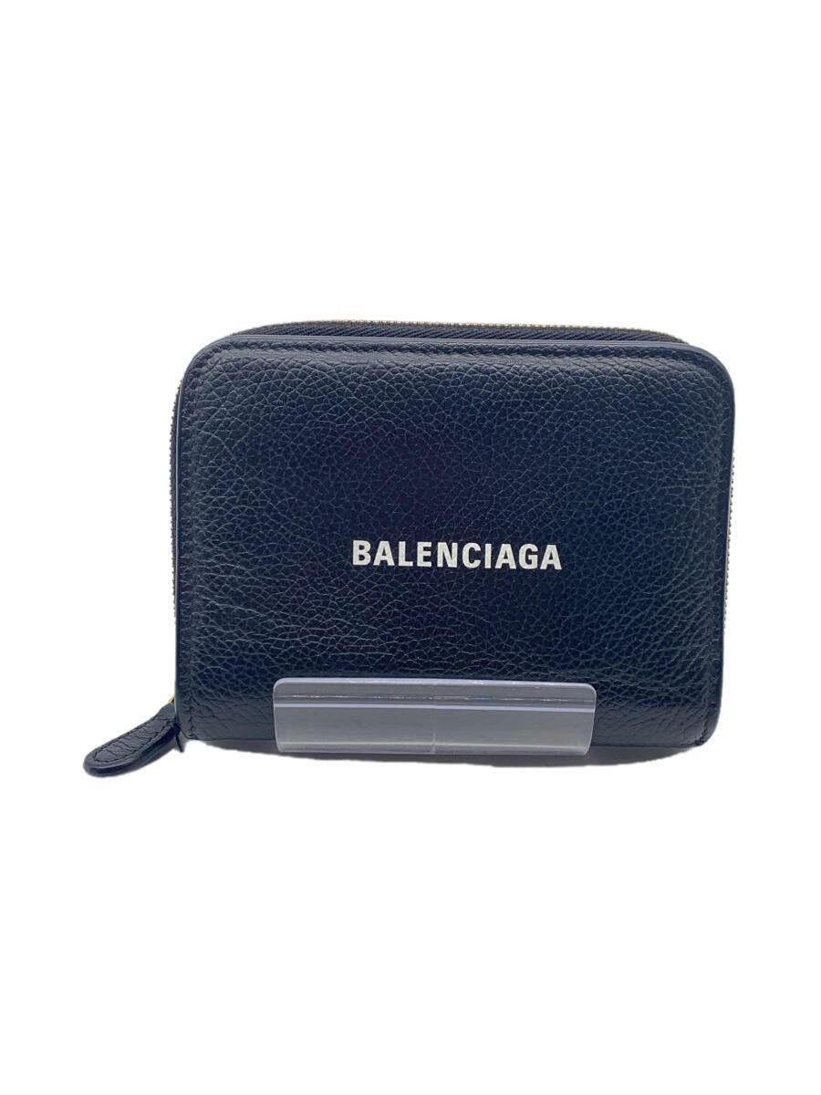 Balenciaga Balenciaga Leather Wallet Black Size ONE SIZE - 1 Thumbnail