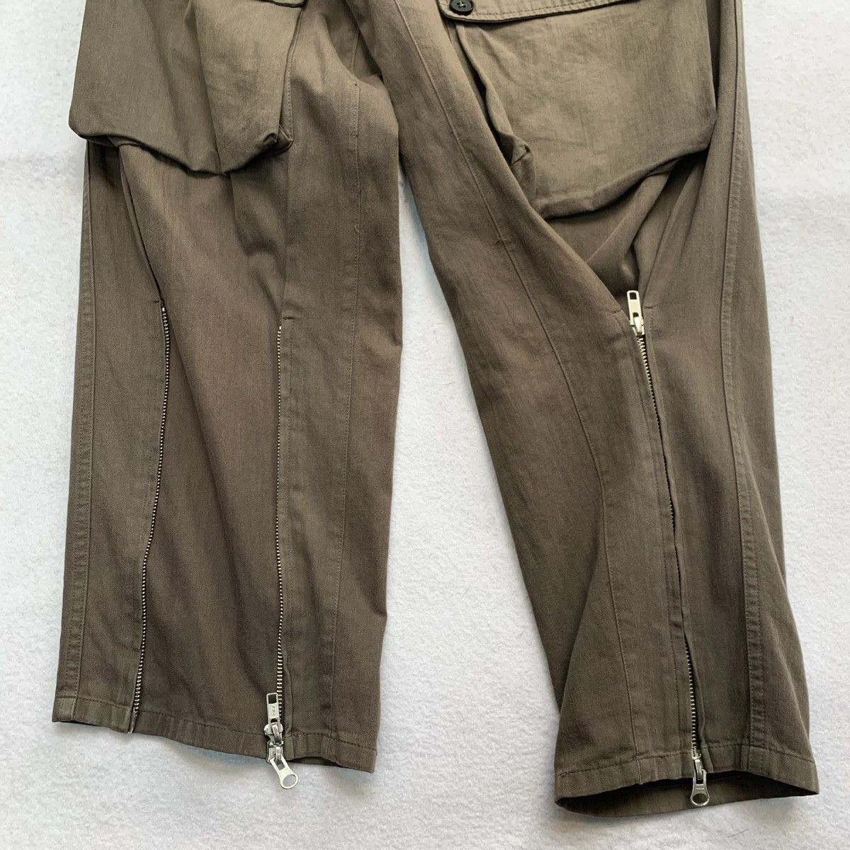 Yohji Yamamoto Yohji Yamamoto Pour Homme SS2008 Front Zip Cargo Pants Size US 31 - 6 Thumbnail