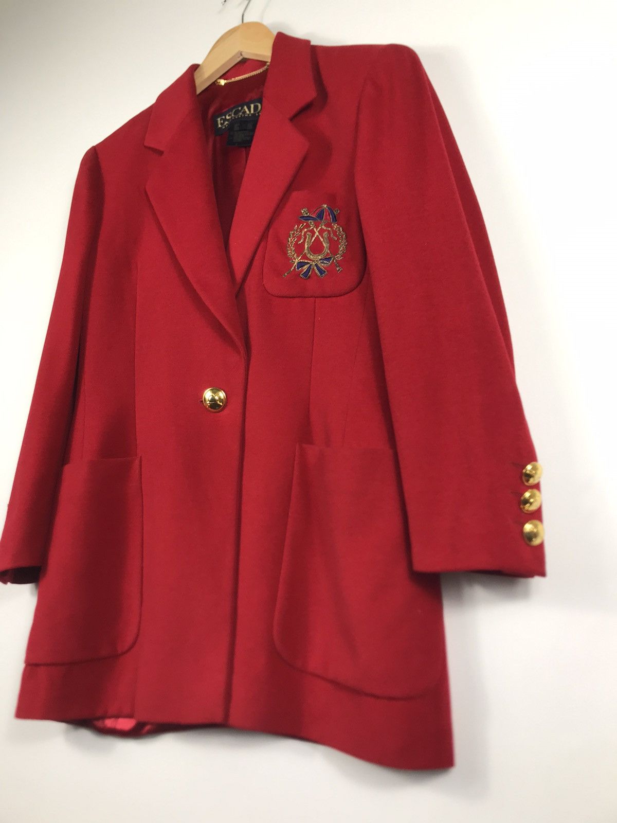 Escada ⚡️Luxury Escada Wool Single Breast Coat Size XS / US 0-2 / IT 36-38 - 3 Thumbnail