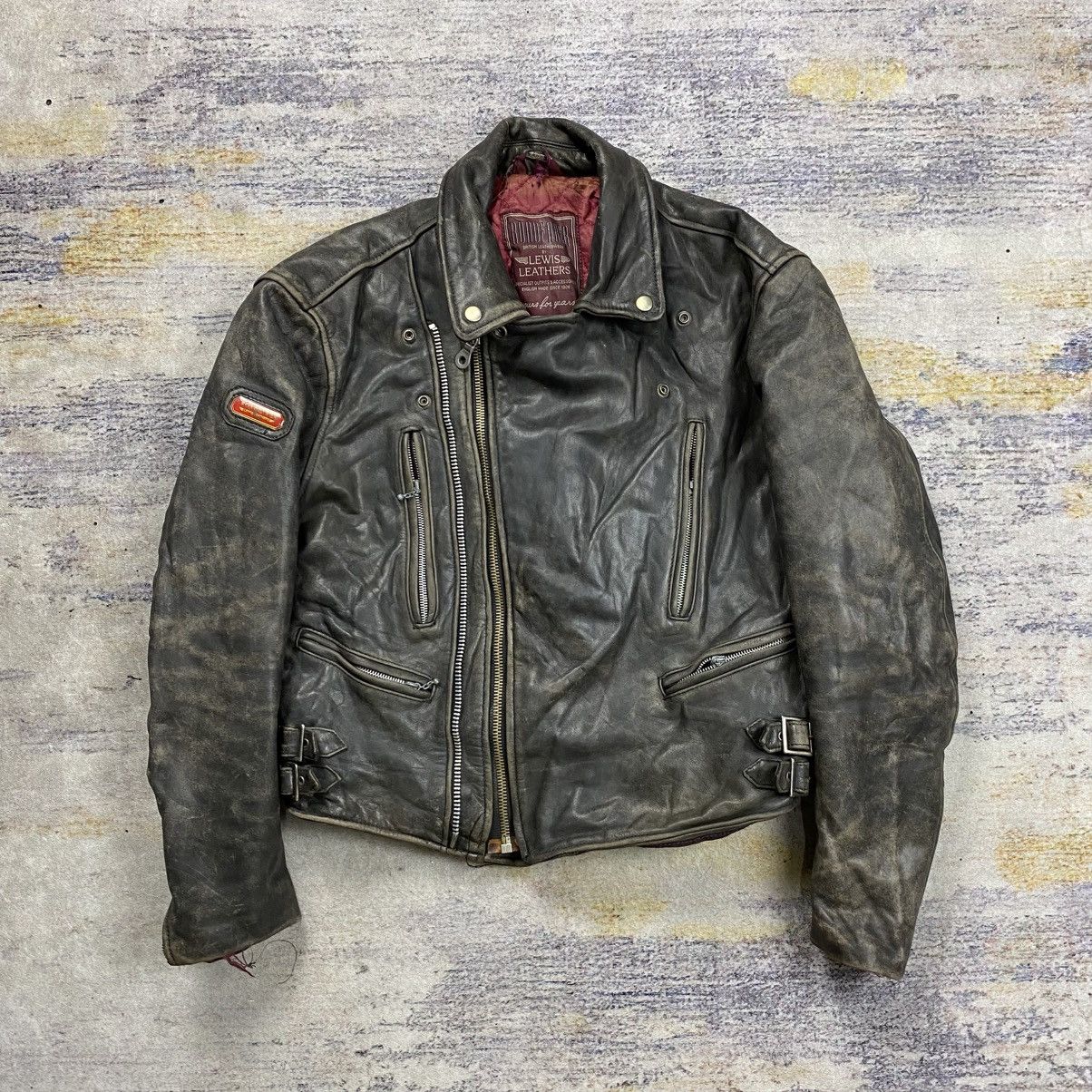 Lewis Leathers Vintage lewis leather double riders leather jacket Size US L / EU 52-54 / 3 - 2 Thumbnail