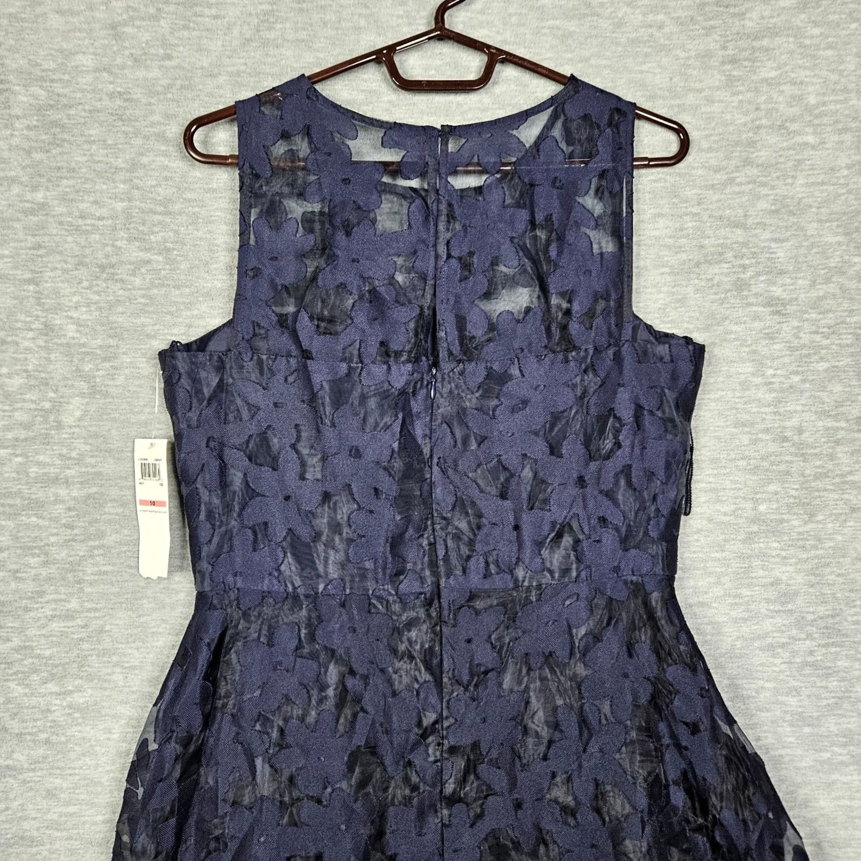 Vintage London Times Women's Lace Navy Sheath Dress Size 10 New Size L / US 10 / IT 46 - 2 Thumbnail
