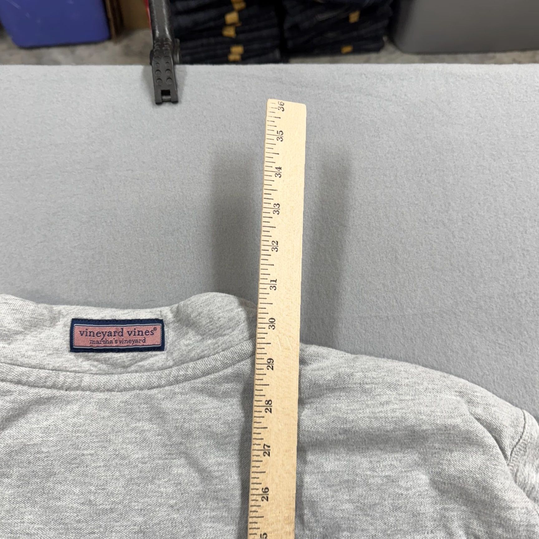 Vineyard Vines Vineyard Vines Sweatshirt Mens Gray Quarter Zip Rainbow Patch 100% Cotton Size US L / EU 52-54 / 3 - 7 Thumbnail