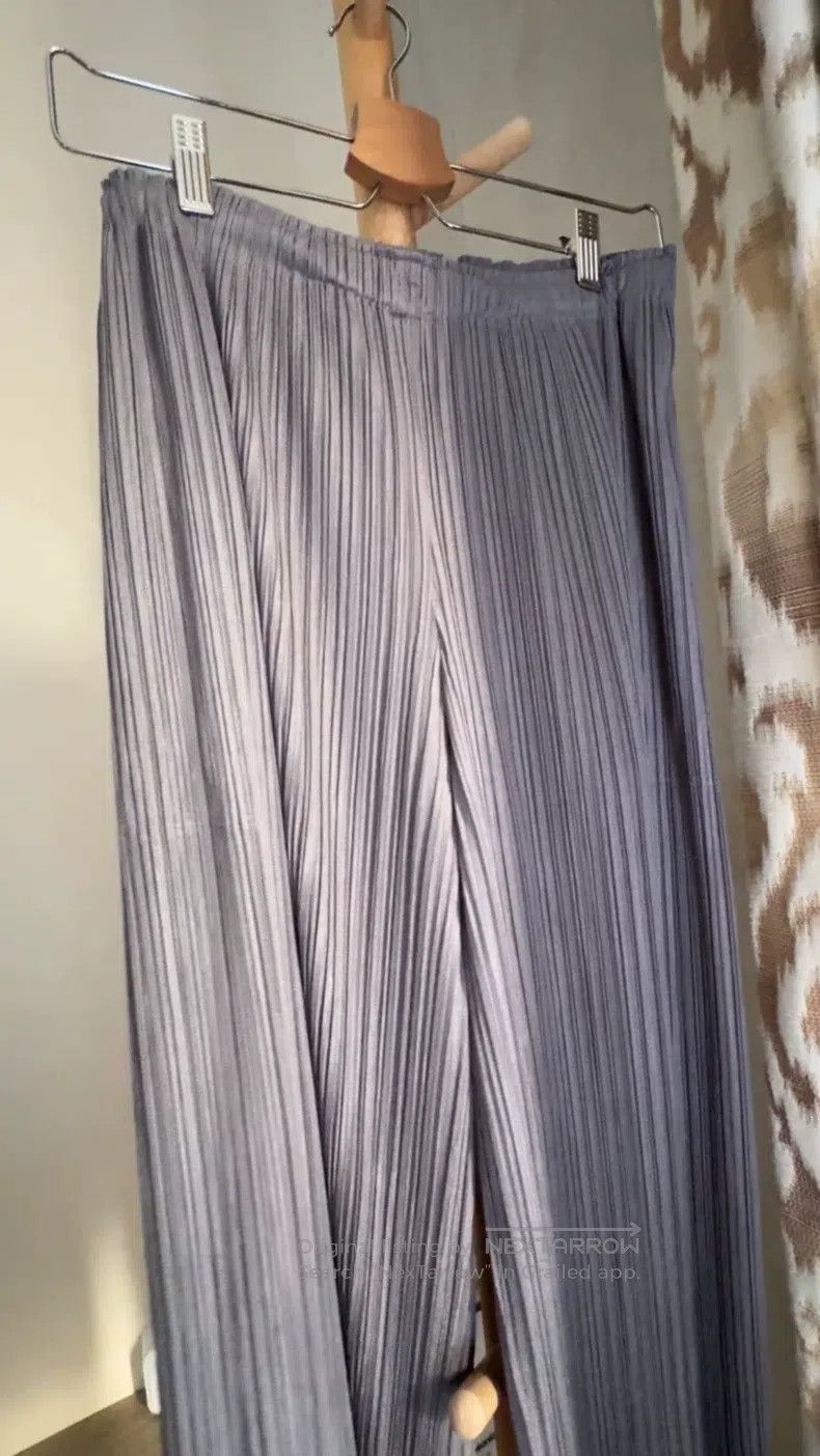 Issey Miyake Issey Miyake size:3 Ruffle Straight Pants Size 31" - 1 Thumbnail