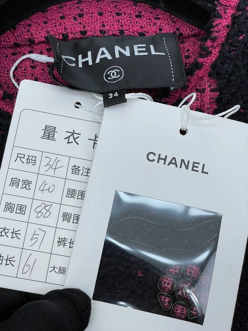 Chanel Chanel Black Pink Tweed Jacket -2505 Size US S / EU 44-46 / 1 - 7 Thumbnail