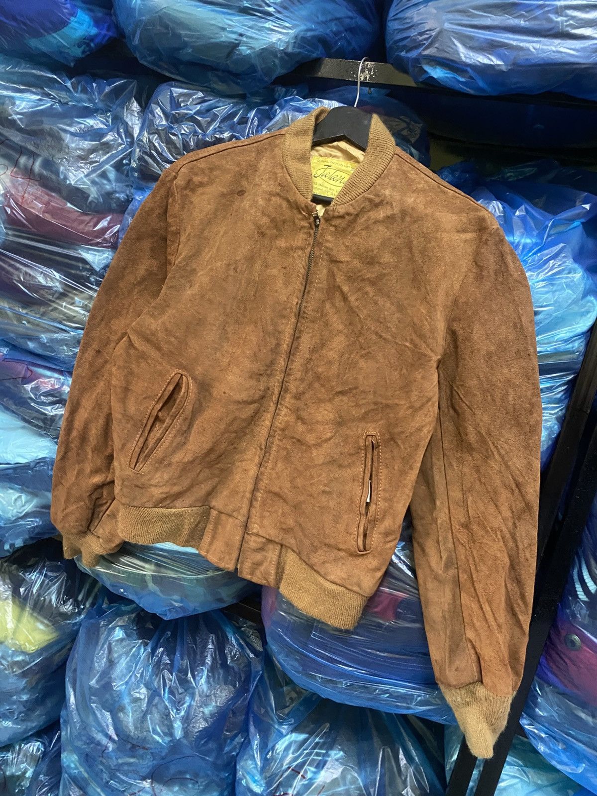Schott Vintage Jalana Brown Suede Bomber Jacket USA by Schott Bros Size US S / EU 44-46 / 1 - 2 Thumbnail
