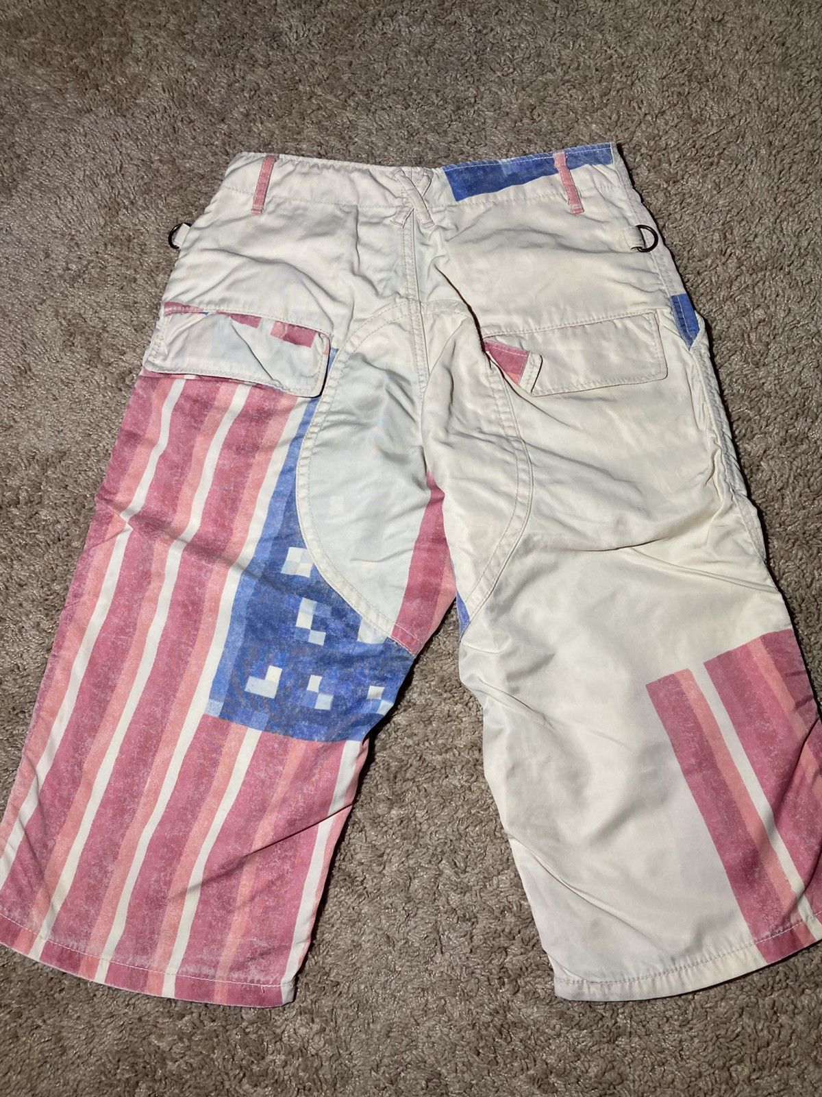 Beauty Beast SS99 Beauty:Beast America Digi Camo Flag Shorts 90s 1999 Size US 28 / EU 44 - 7 Thumbnail