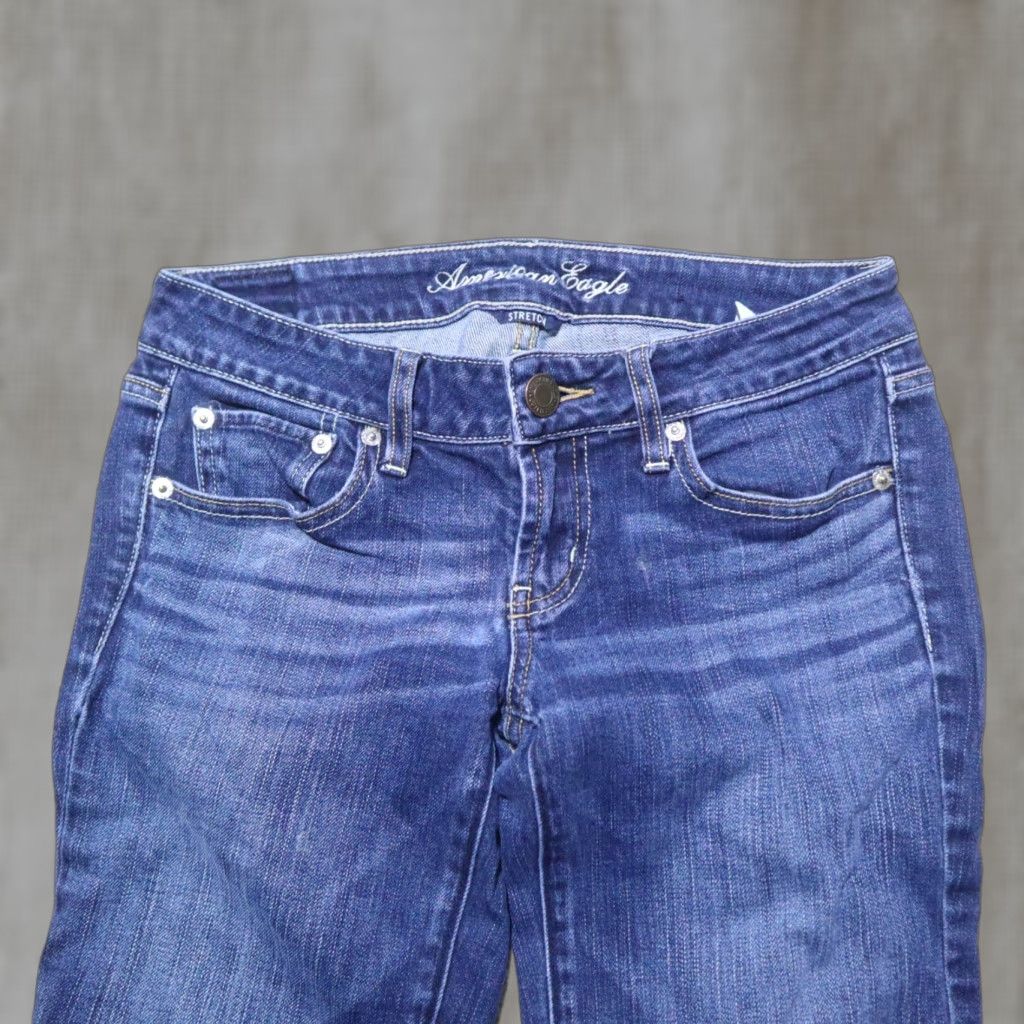 American Eagle Outfitters American Eagle Outfitters Jeans Regular Women 2 Blue Cotton Blend Stretch Skinny Inseam 30 in 28 in Size 26" / US 2 / IT 38 - 1 Thumbnail