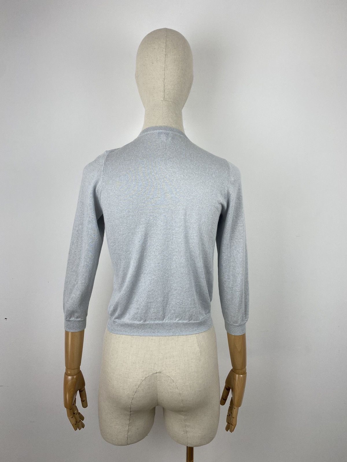Vintage Women’s BRORA Cardigan Sweater Linen/Cotton/Nylon size 10 Size L / US 10 / IT 46 - 4 Thumbnail