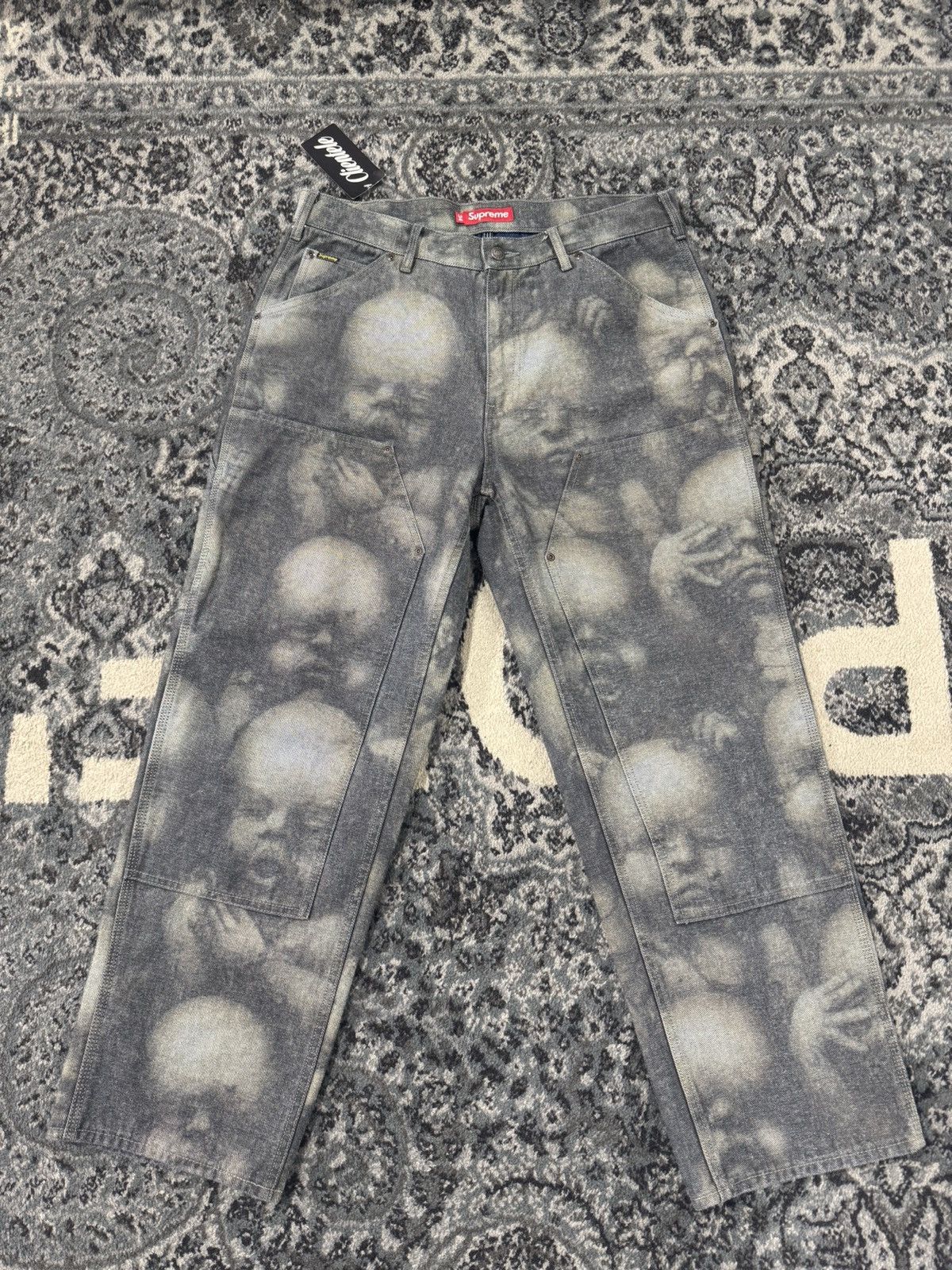 Supreme Supreme FW23 H.R Giger Double Knee Jeans Reverse Indigo 