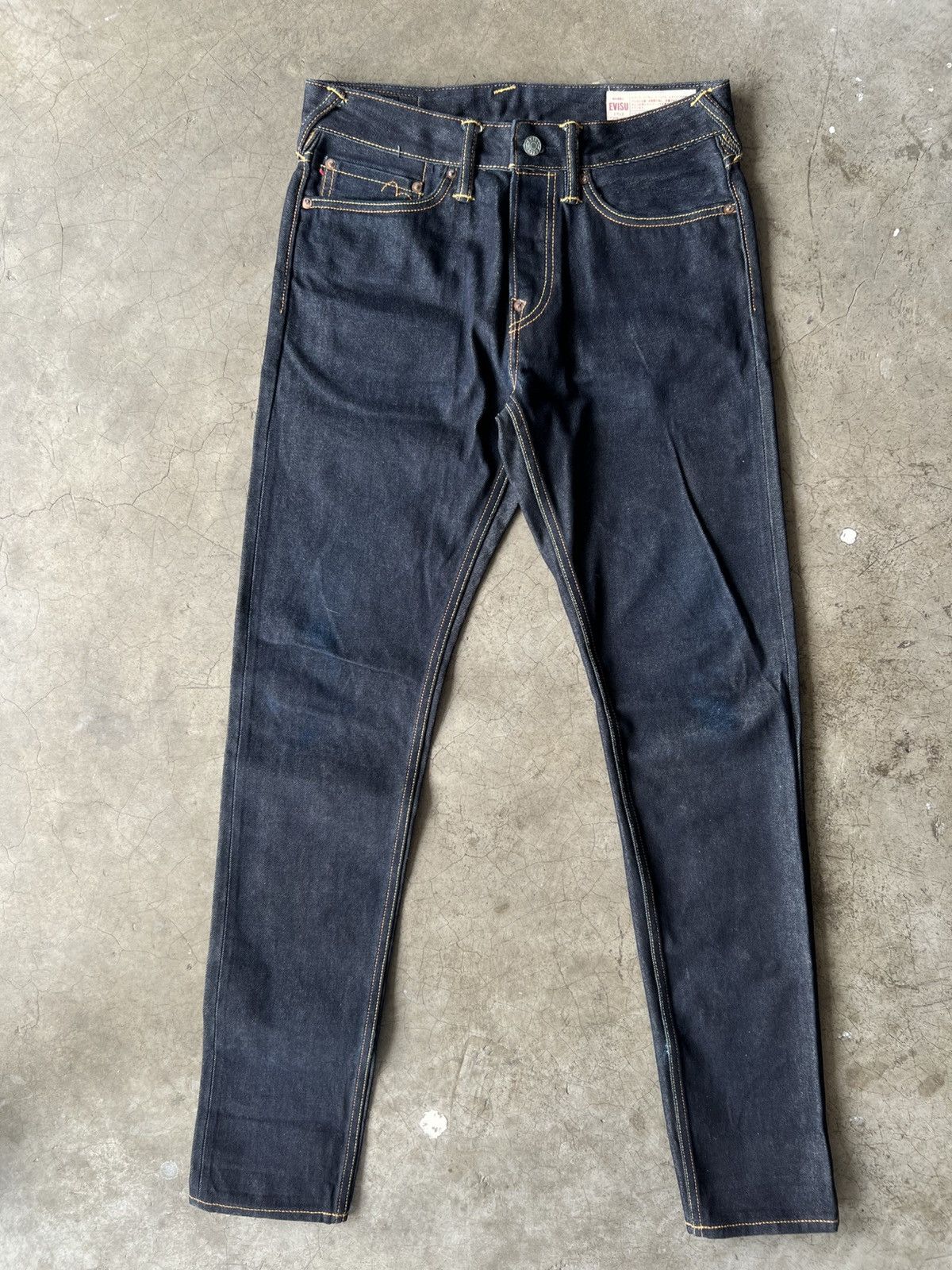 Evisu Evisu - Carrot Fit Kamon Seagull Pattern Daicock Jeans Size US 30 / EU 46 - 10 Thumbnail