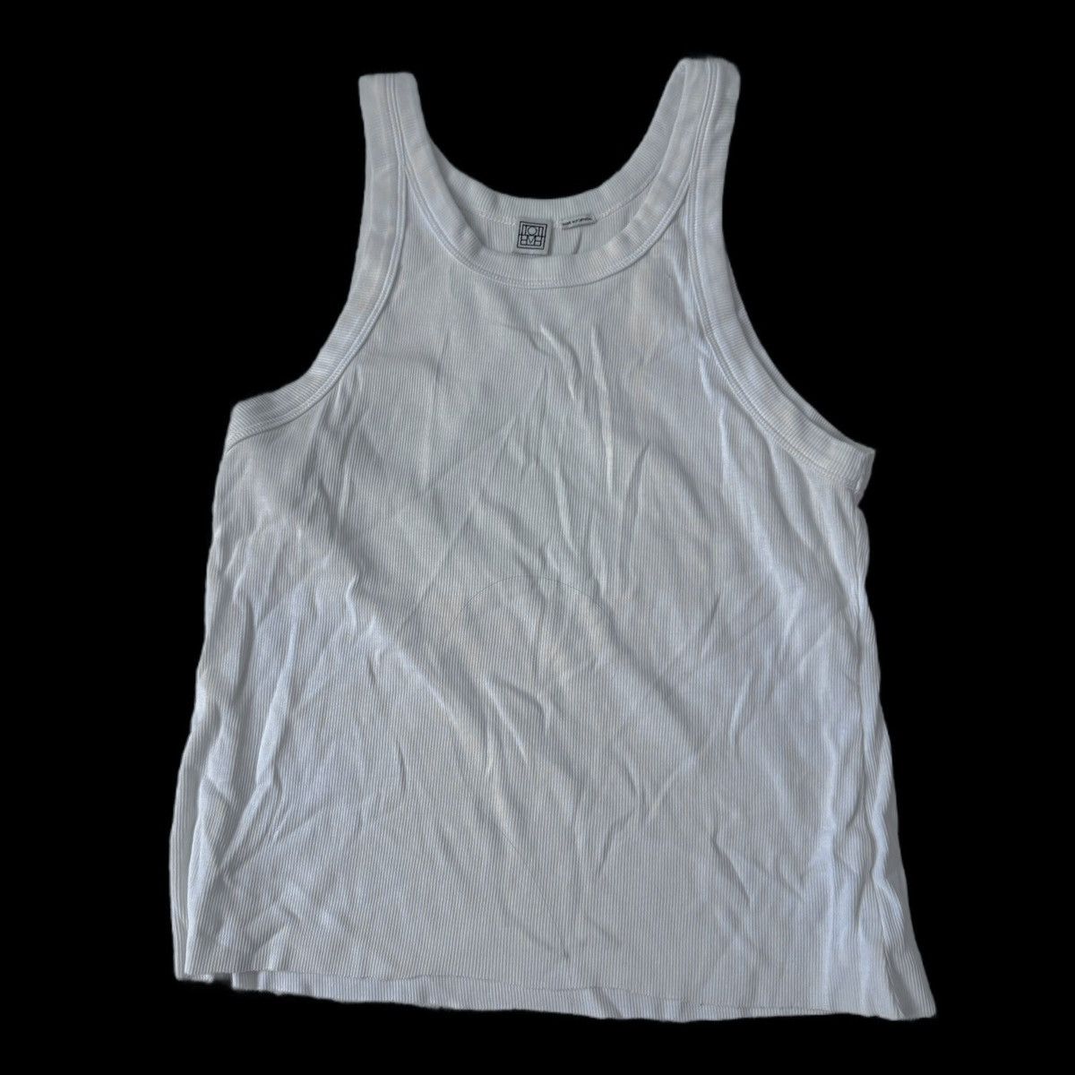 Toteme Toteme Curved rib tank white size M Size M / US 6-8 / IT 42-44 - 1 Thumbnail