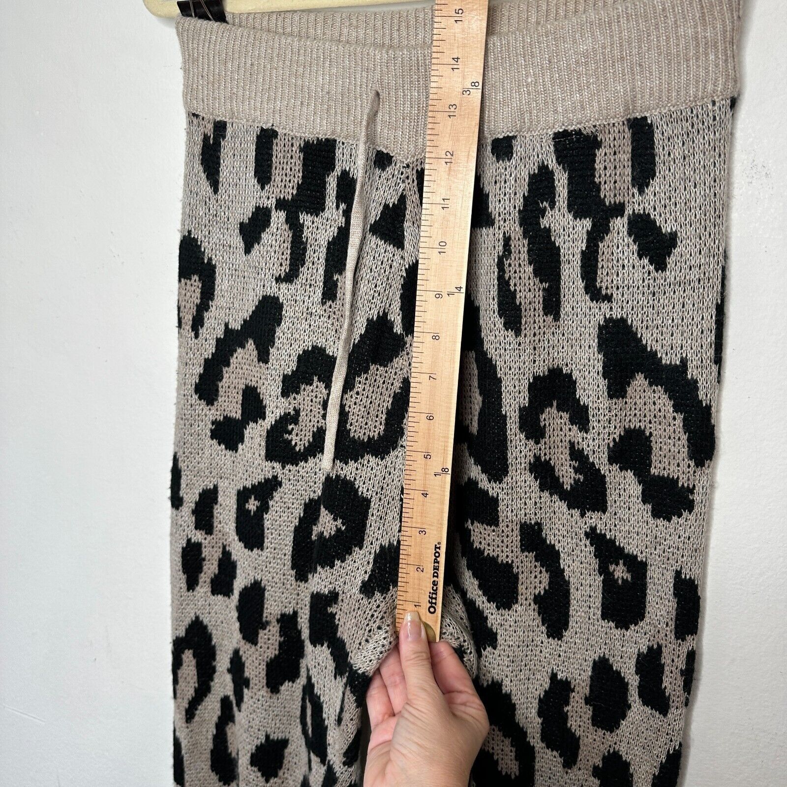 Other Olivaceous Cheetah Print Jogger Pajama Pant Drawstring L Size 36" / US 14 / IT 50 - 8 Thumbnail