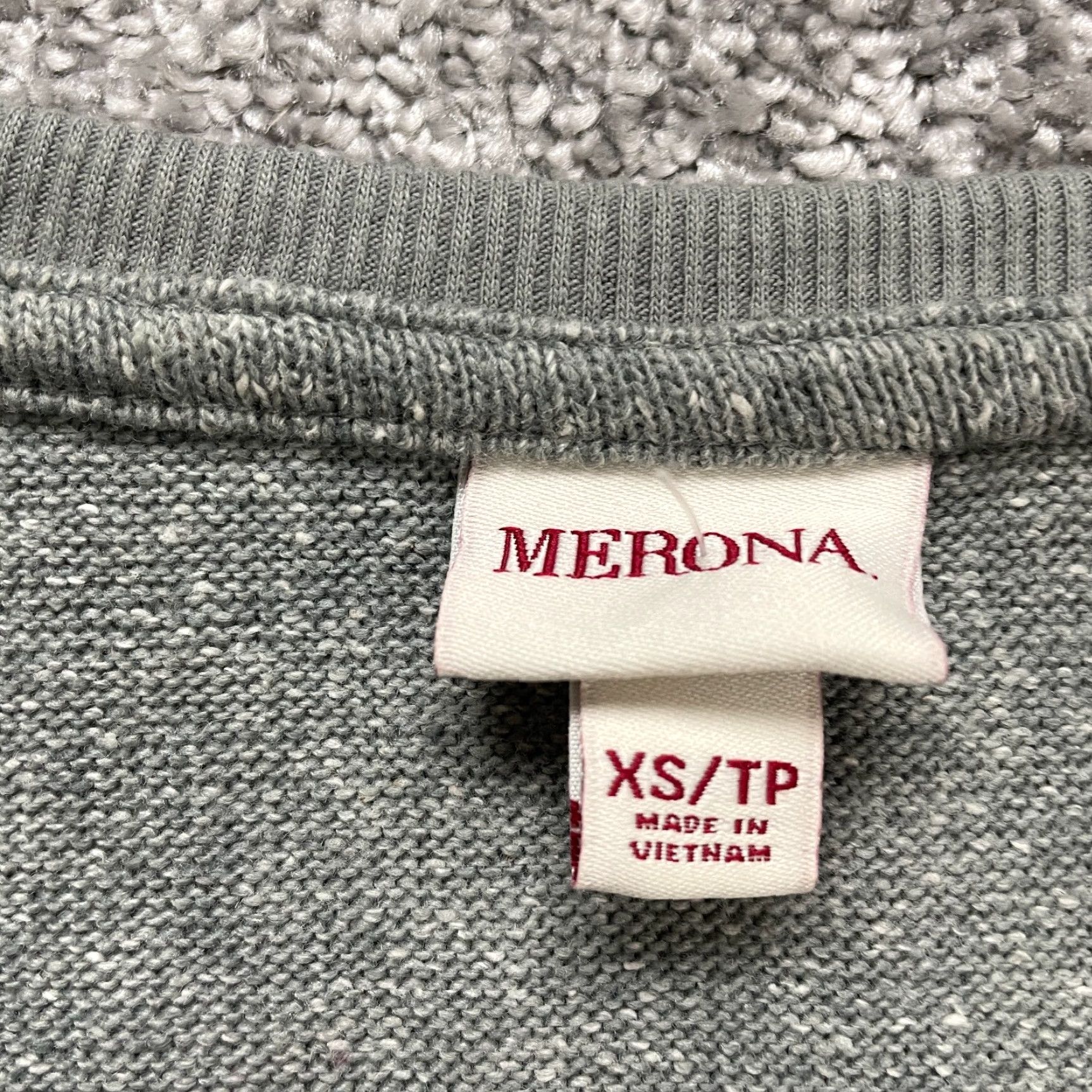 Merona Merona Sweatshirt Shift Dress Womens XS Gray Long Sleeve Round Neck NWT New / Classic Casual Knit Midi Dress Size XS / US 0-2 / IT 36-38 - 5 Thumbnail