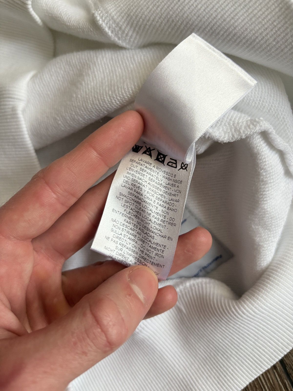 Jacob Cohen Jacob Cohen White Big Logo Men’s Sweatshirt Made in Italy Size US M / EU 48-50 / 2 - 10 Thumbnail