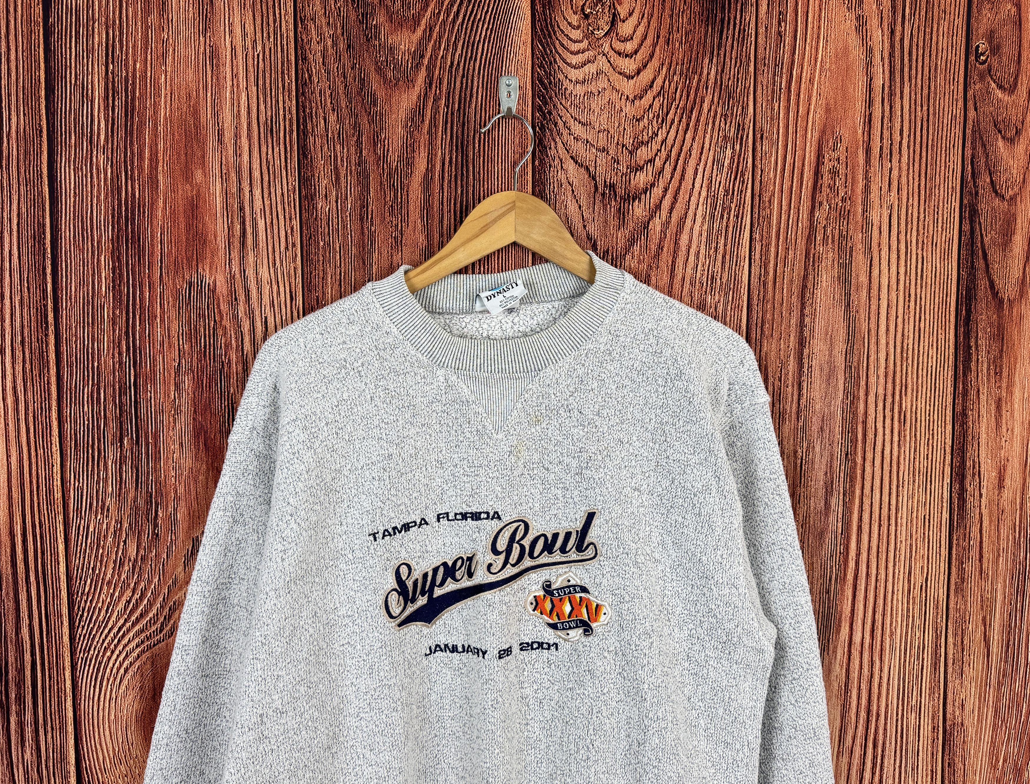 NFL × Vintage 2001 SUPER BOWL NFL TAMPA Ravens vs Giants DYNASTY Sweat Size US L / EU 52-54 / 3 - 4 Thumbnail