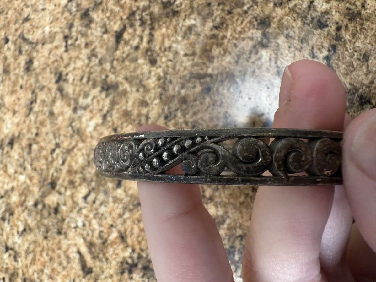 Brighton Brighton Silver Tone Scroll Engraved Bangle Bracelet Vintage Size ONE SIZE - 6 Thumbnail