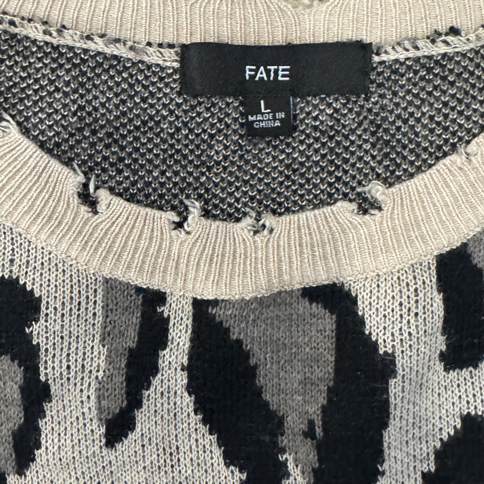 The North Face FATE Women's Crew Neck Leopard Print Sweater Large Size L / US 10 / IT 46 - 2 Thumbnail