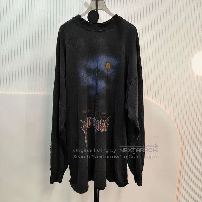 Balenciaga Balenciaga Cotton Printed Long T Size US L / EU 52-54 / 3 - 1 Thumbnail
