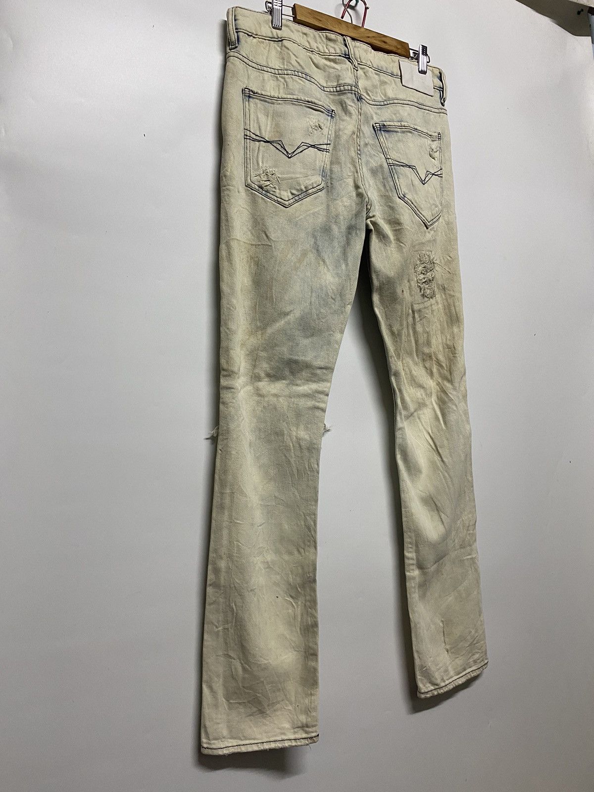 Guess × Vintage Vintage GUESS Los Angelas Skinny Distressed Denim Jeans Size US 34 / EU 50 - 5 Thumbnail