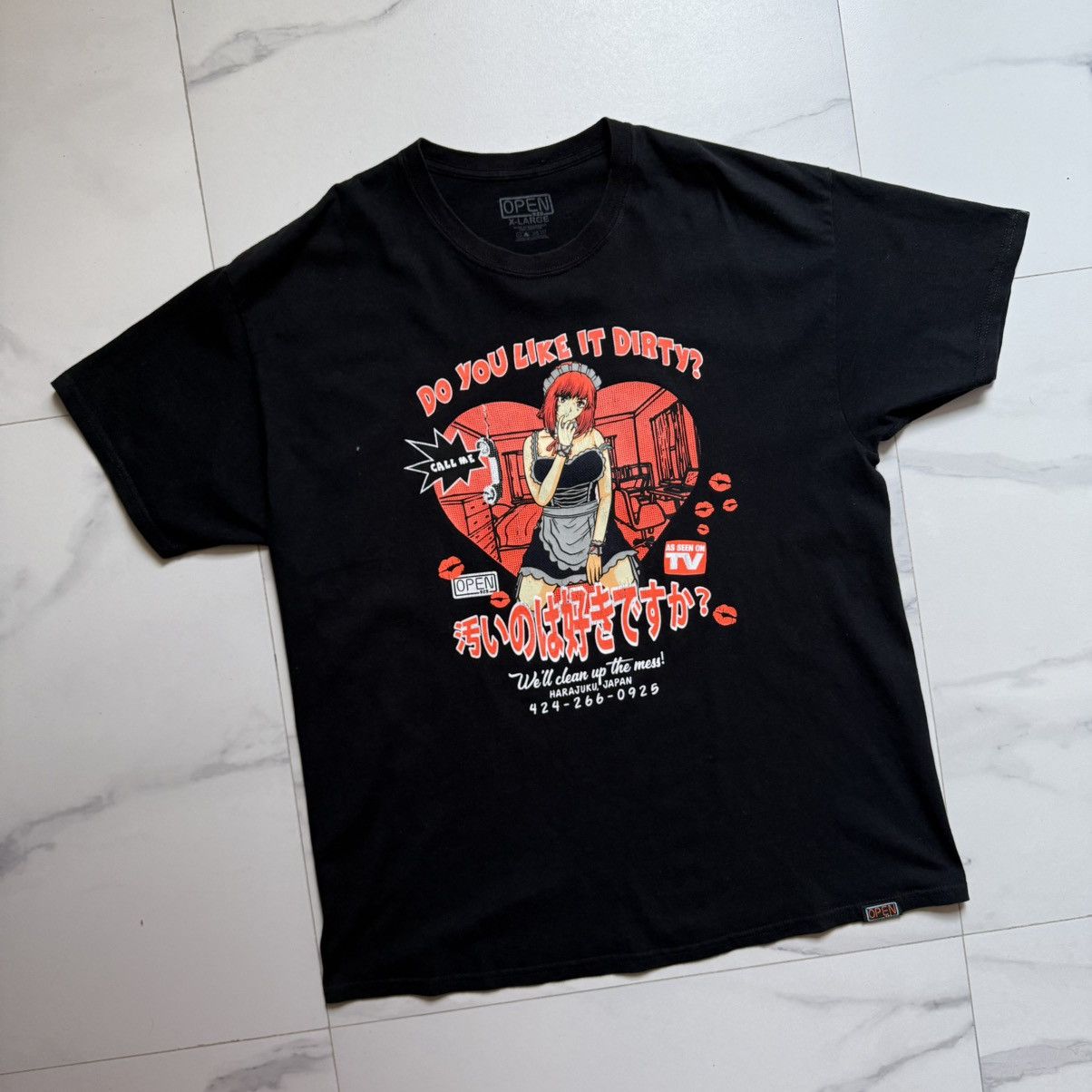 Japanese Brand Open925 Like It Dirty? T-Shirt Size US XL / EU 56 / 4 - 3 Thumbnail
