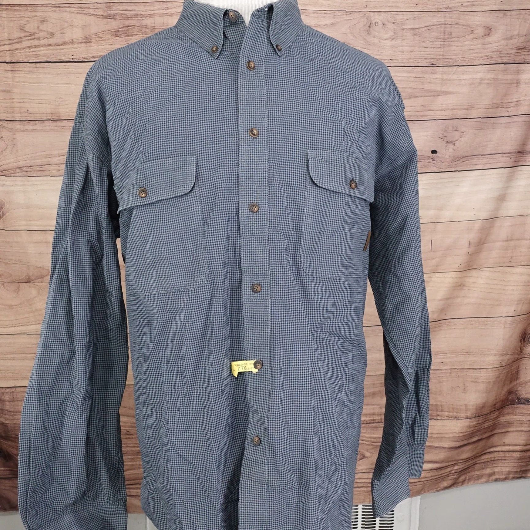 Timberland Timberland Shirt Men 2XL Blue Check Cotton Long Sleeve Casual Outdoor Workwear Size US XXL / EU 58 / 5 - 4 Thumbnail