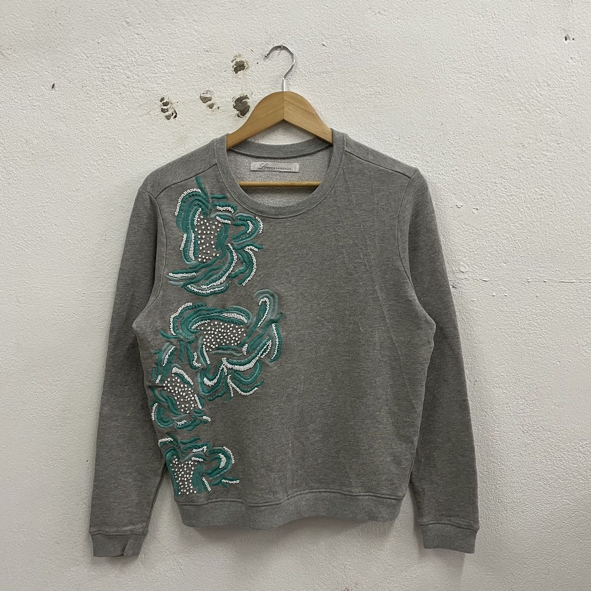 Vintage 🔥Vintage Retro Motive Flower Blink Glow Design Sweatshirts Size US S / EU 44-46 / 1 - 1 Thumbnail