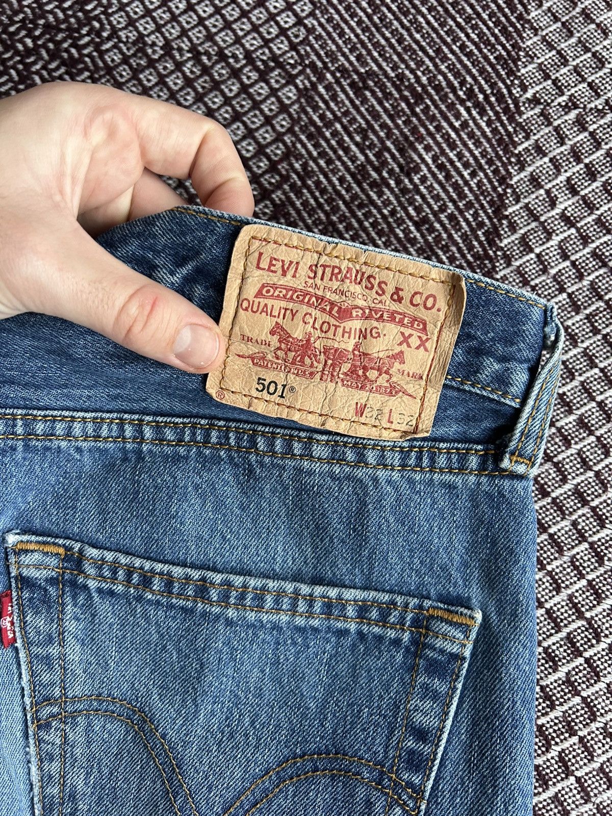 Levi's Vintage Levis 501 Denim Wash Dirty Jeans Streetwear Size W32 Size US 32 / EU 48 - 9 Thumbnail