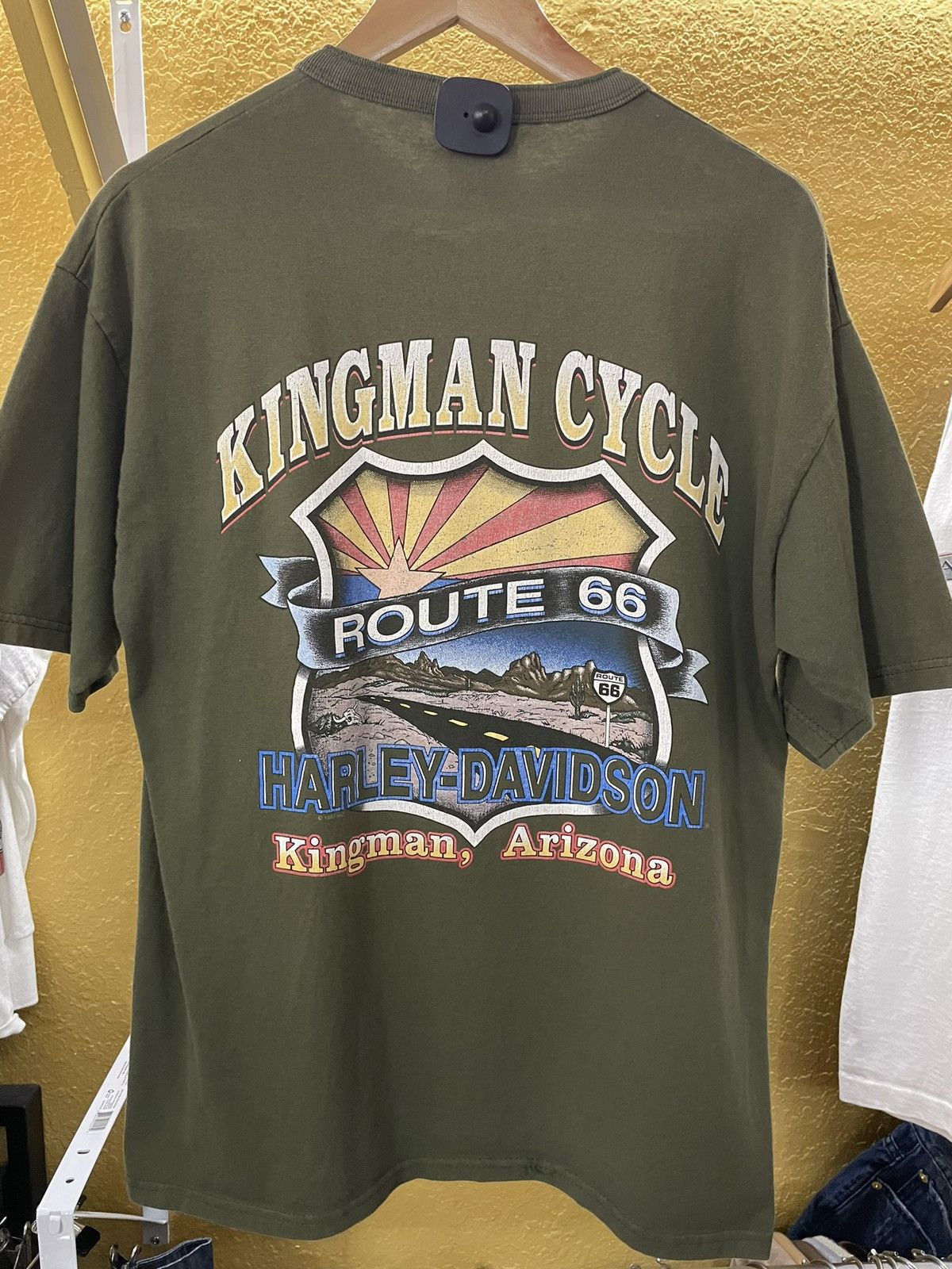 Harley Davidson × Vintage Vintage Harley Davidson Shirt Kingman Cycle Route 66 Arizona Size US L / EU 52-54 / 3 - 1 Thumbnail