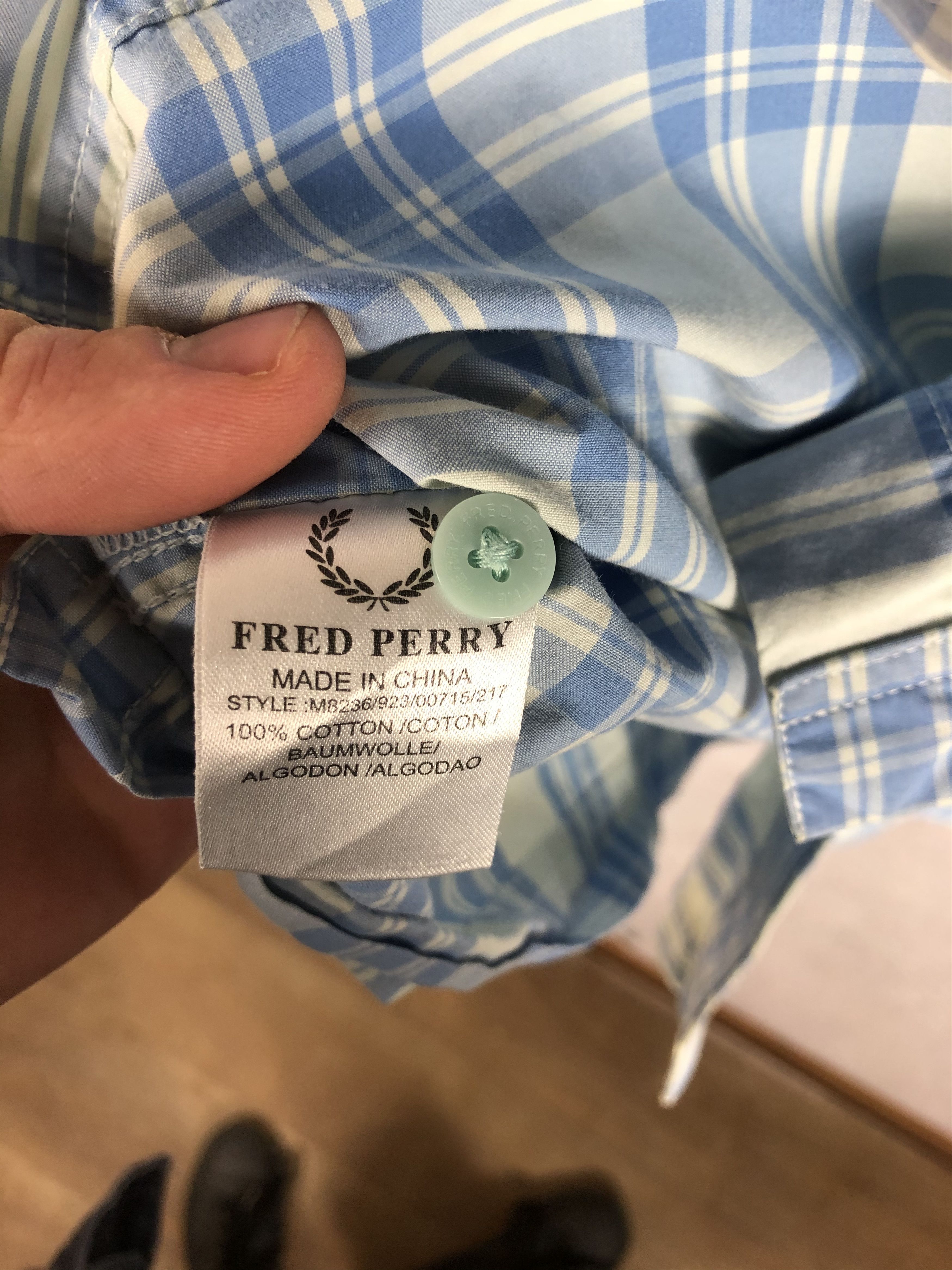 Fred Perry Vintage Fred Perry Check Shirt Short Sleeve size XL Size US XL / EU 56 / 4 - 4 Thumbnail