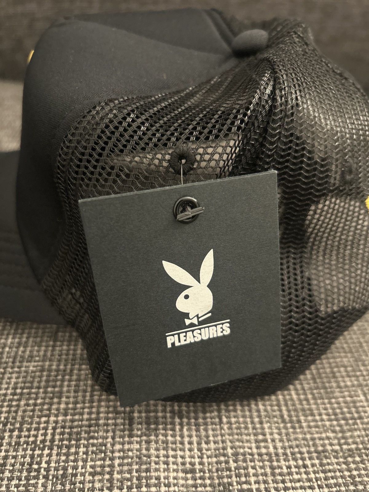 Playboy × Pleasures Pleasures x Playboy Collaboration Navy Hat Size ONE SIZE - 3 Thumbnail