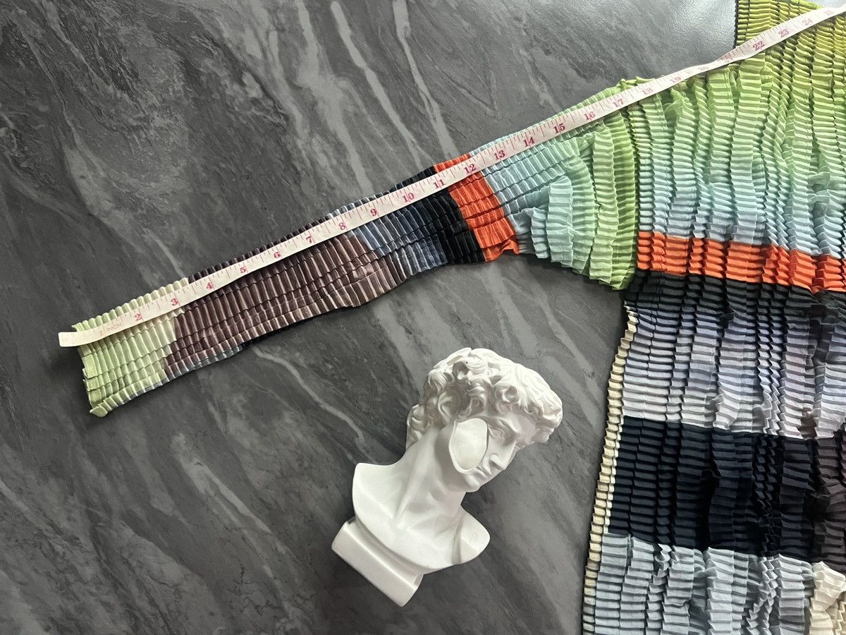 Issey Miyake Issey Miyake : Pleats Please Long Sleeve Multicolor Green Size ONE SIZE - 10 Thumbnail