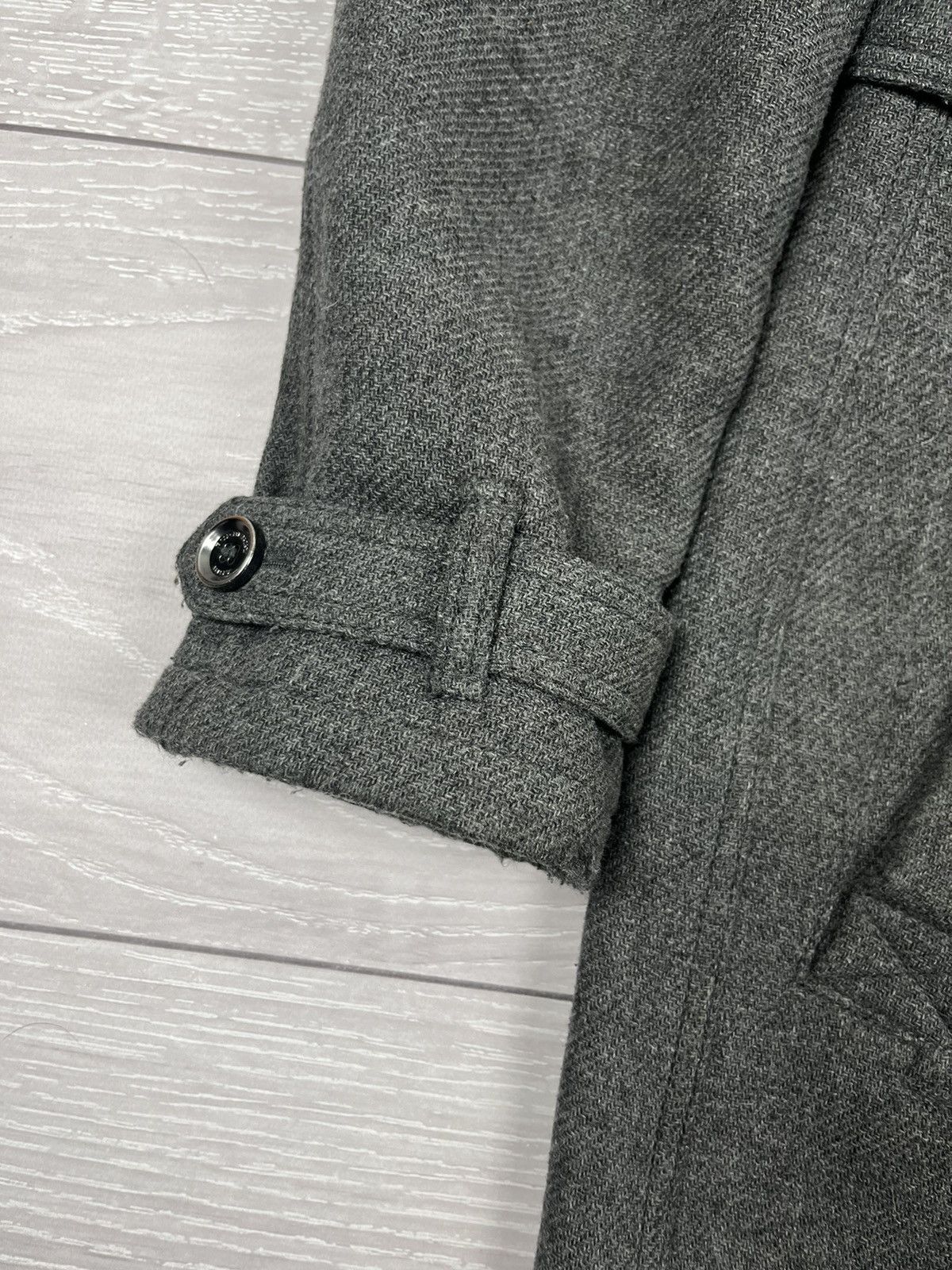 Burberry Burberry Brit Luxury Grey Wool Belted Coat Jacket Size XL / US 12-14 / IT 48-50 - 7 Thumbnail