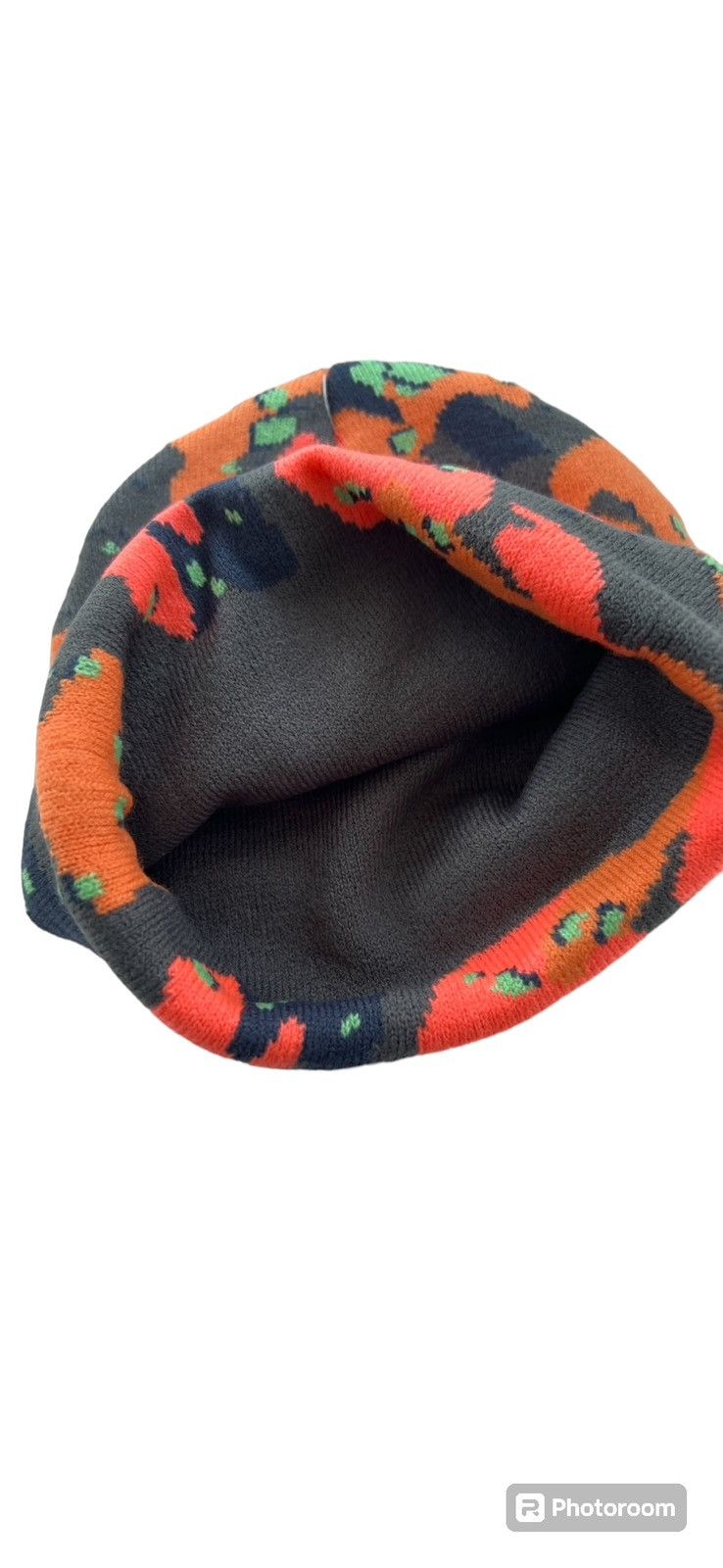 Cookies × Designer Official Cookies Orange Camo Knit Beanie OSFM Size ONE SIZE - 3 Thumbnail