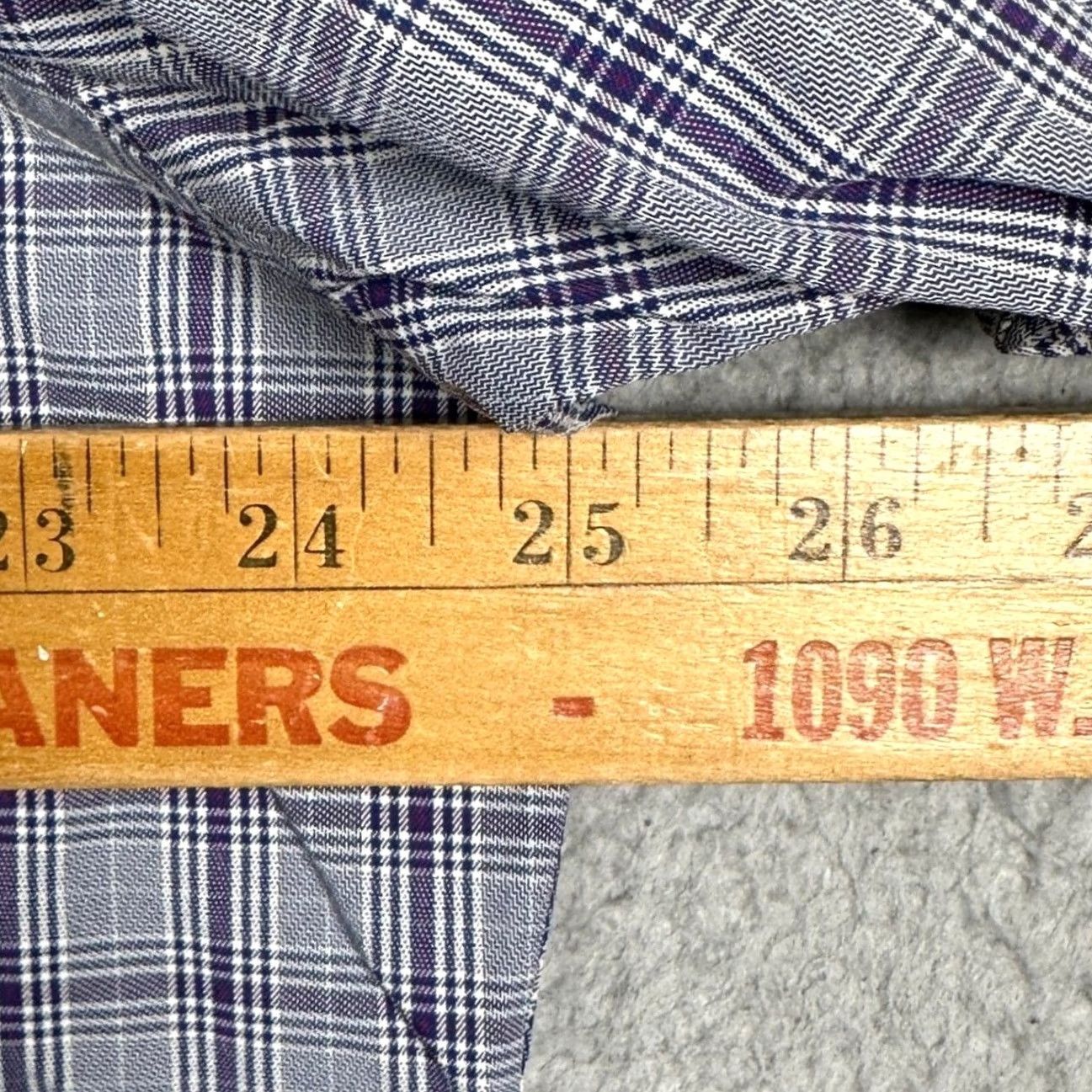 UNTUCKit UNTUCKit Shirt Mens XL Purple Button Up Plaid Performance Stretch Long Sleeve Size US XL / EU 56 / 4 - 5 Thumbnail