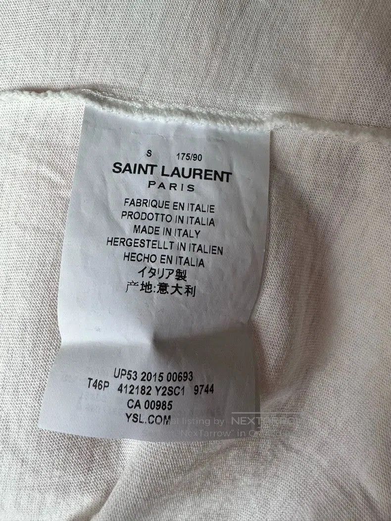 Saint Laurent Paris Saint Laurent Men's Short Sleeve Tee. Size US S / EU 44-46 / 1 - 4 Thumbnail