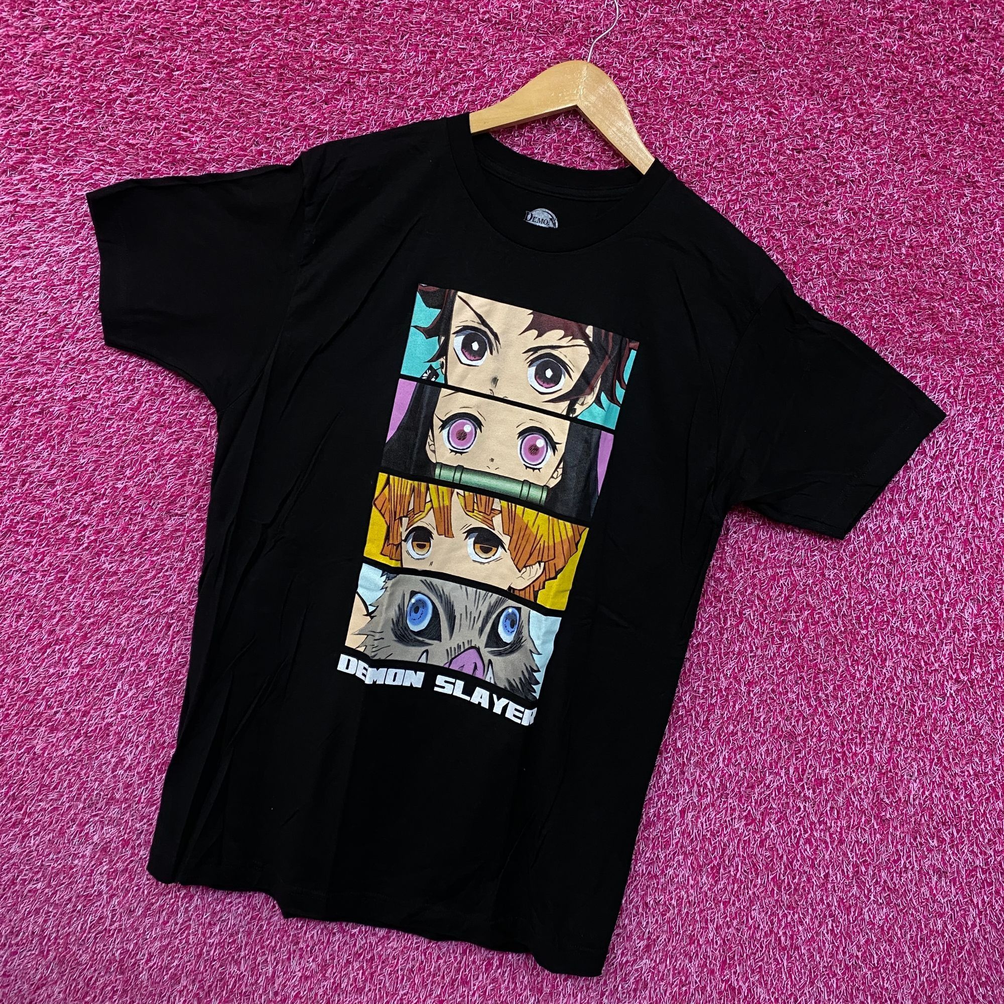 Anime Demon Slayer Tanjiro Nezuko Zenitsu Inosuke Eyes Anime Tee L Size US L / EU 52-54 / 3 - 3 Thumbnail
