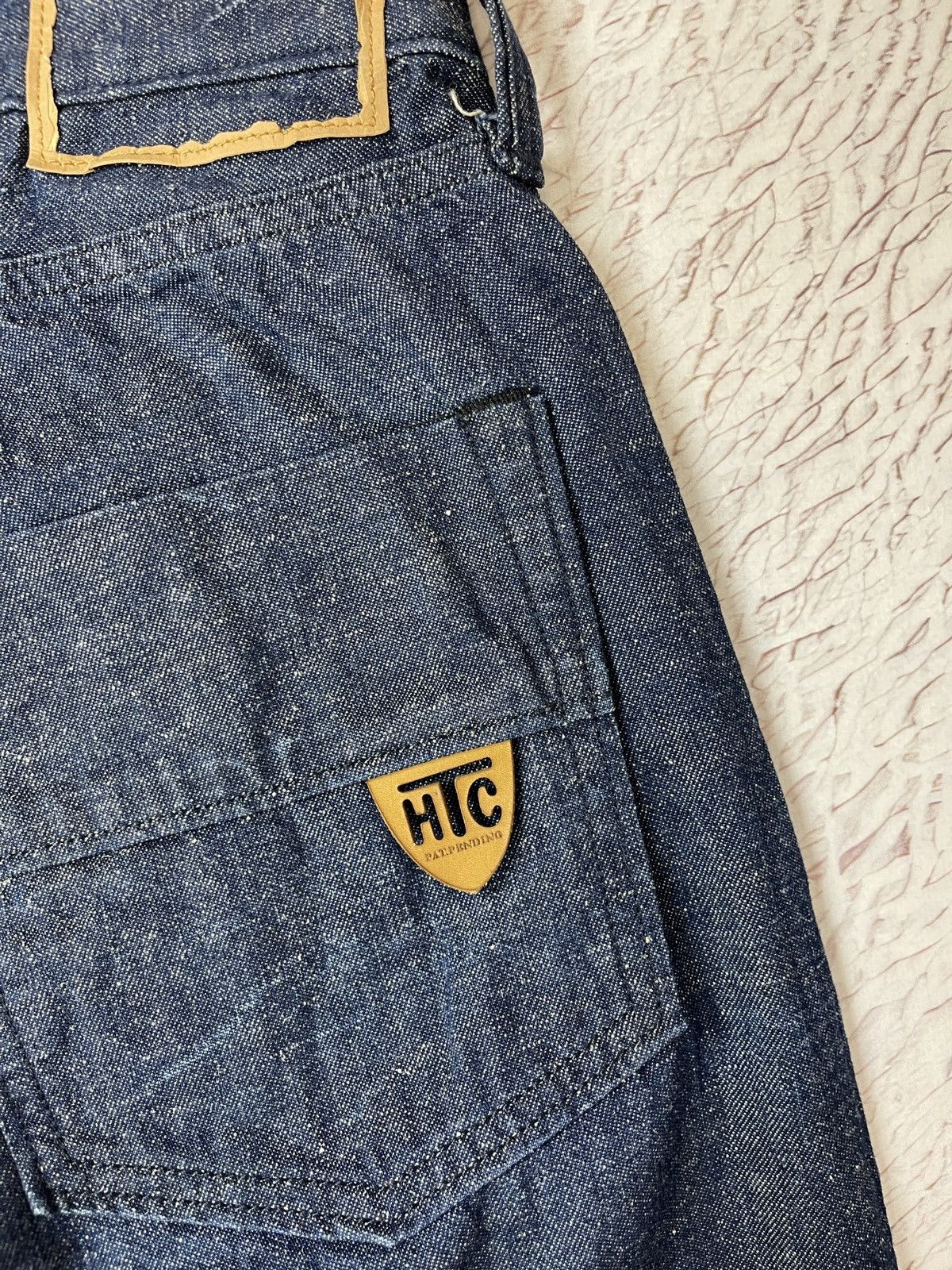 Handmade HTC Hollywood Trading Company cotton hemp selvedge denim Size US 31 - 17 Thumbnail