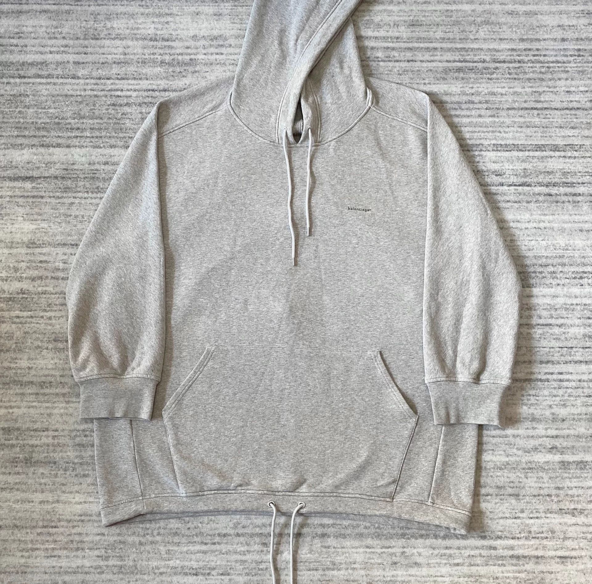 Balenciaga gray logo hooded sweatshirt Size XS / US 0-2 / IT 36-38 - 1 Thumbnail