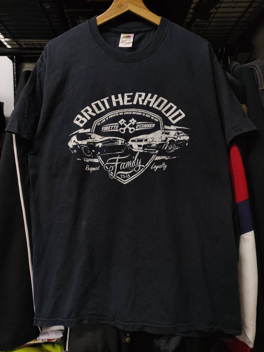 Universal Studios Vtg 00's Fast and Furious"Toretto X O'Conner" Family T-Shirt Size US L / EU 52-54 / 3 - 2 Thumbnail