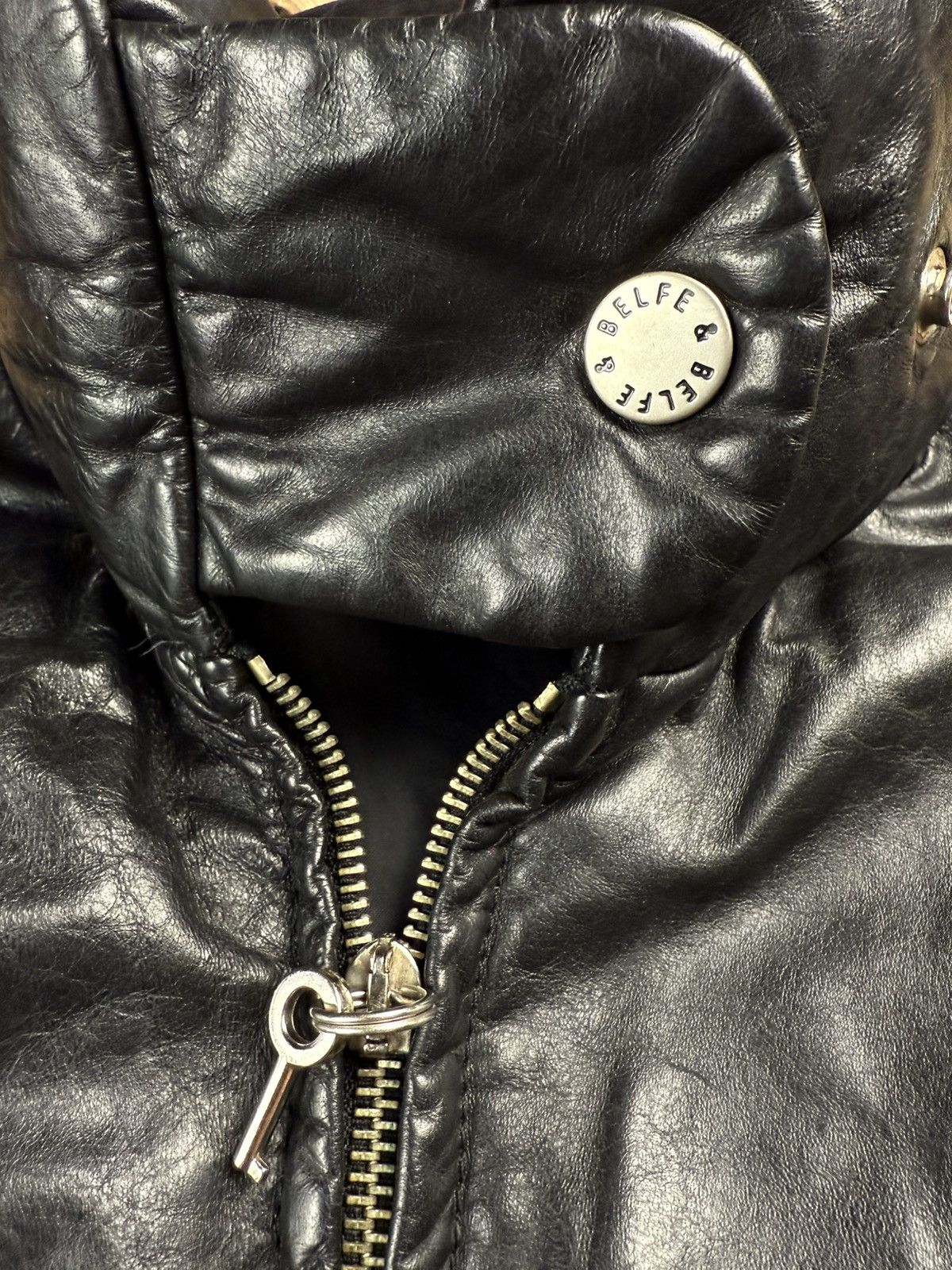 Other Vintage Belfe Leather Puffer Jacket Italy – IT40 Oversized Size US M / EU 48-50 / 2 - 4 Thumbnail