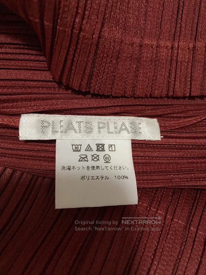 Issey Miyake Issey Miyake Burgundy Top Size L / US 10 / IT 46 - 3 Thumbnail