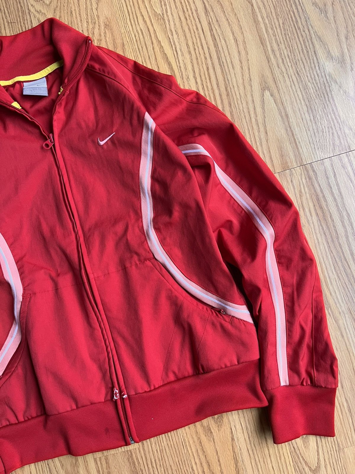 Nike Nike Vintage Tag Red Zip Up Jacket Size S / US 4 / IT 40 - 3 Thumbnail