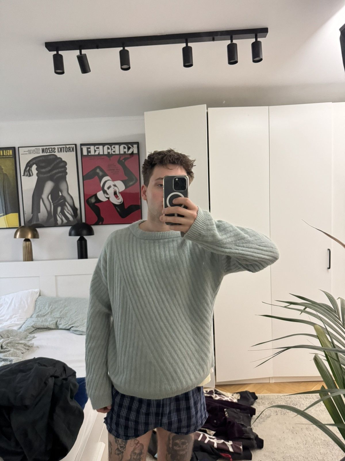 Acne Studios PAW15 Acne Studios Mohair Mint Virdis Sweater Knit Designer Size US M / EU 48-50 / 2 - 3 Thumbnail